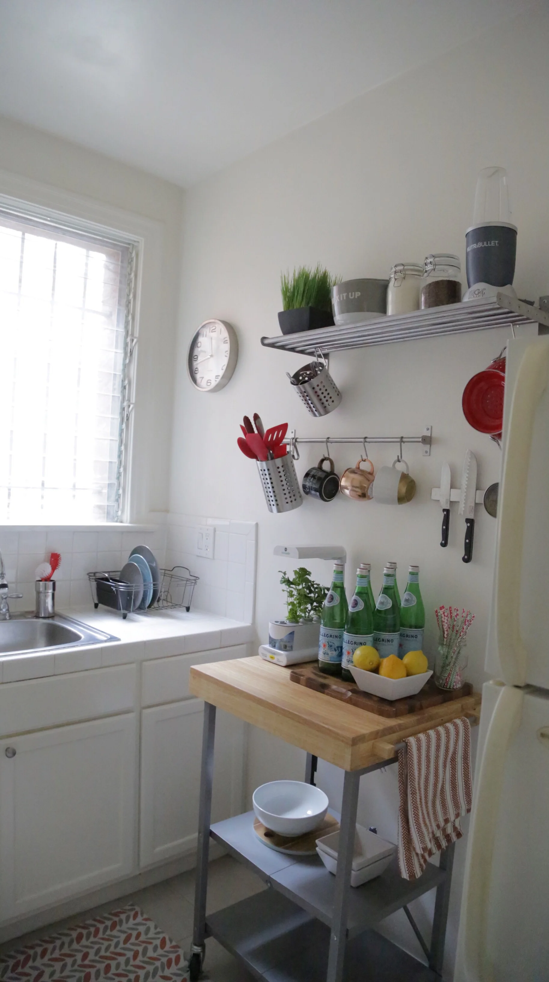 Small Kitchen Update & Kitchen Wall Storage Ideas