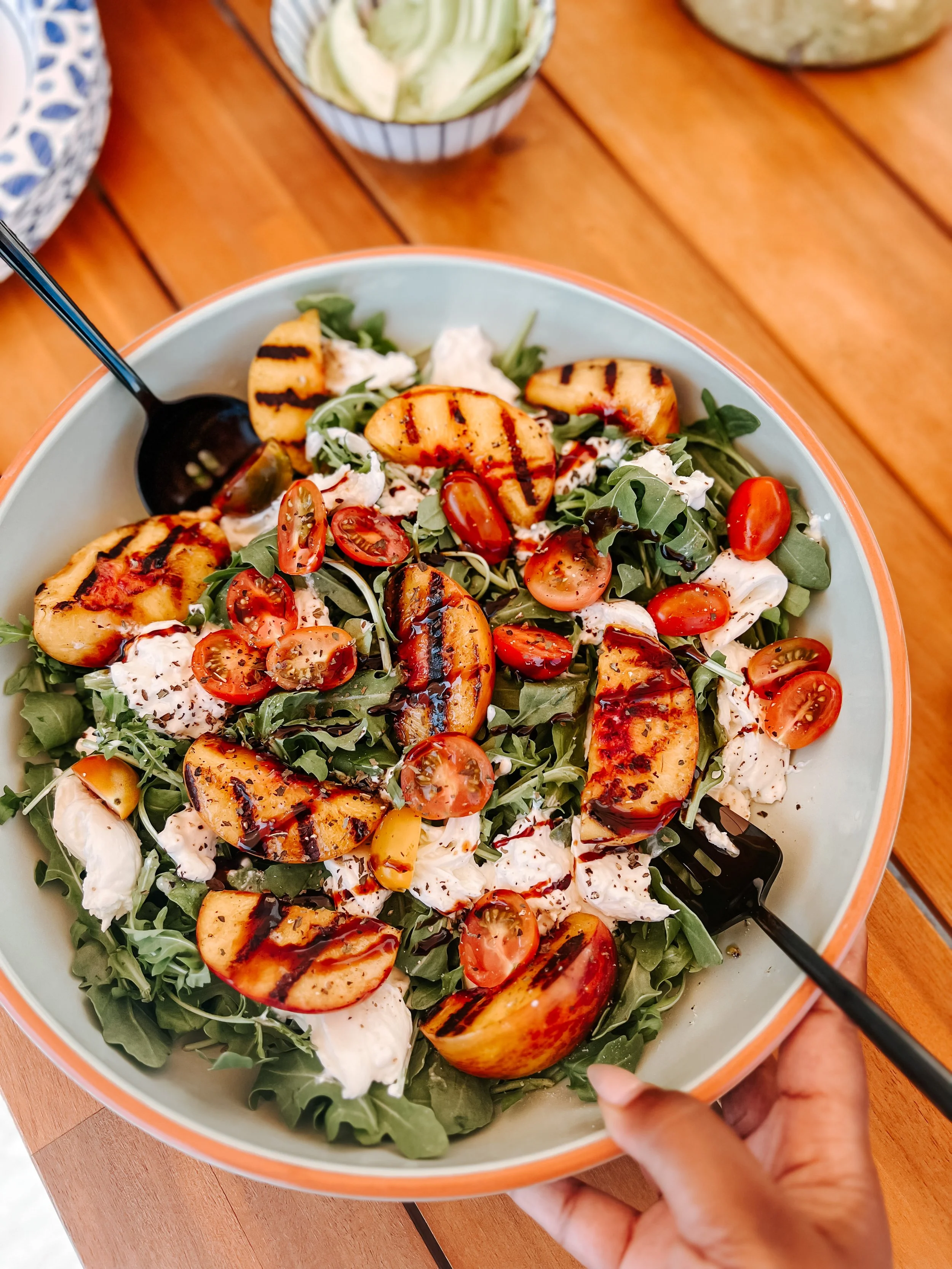 A Peachy Summer: Grilled Peach + Burrata Salad Recipe 