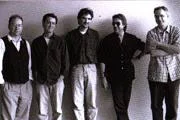 (from left to right: Wayne Horvitz, Greg Leisz, Viktor Krauss, Jim Keltner & Bill Frisell)