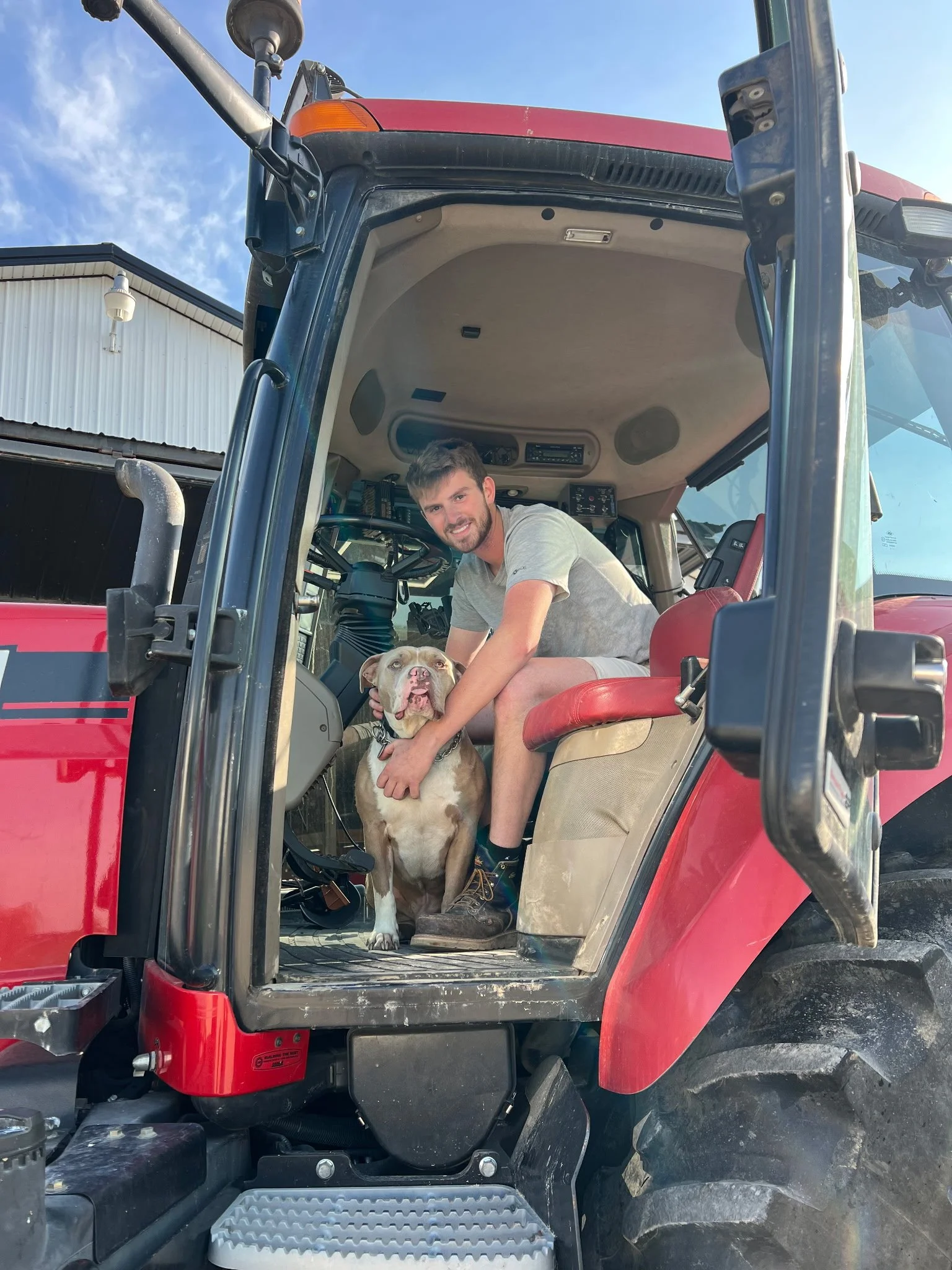 511 Alec White Grain Bin Caution