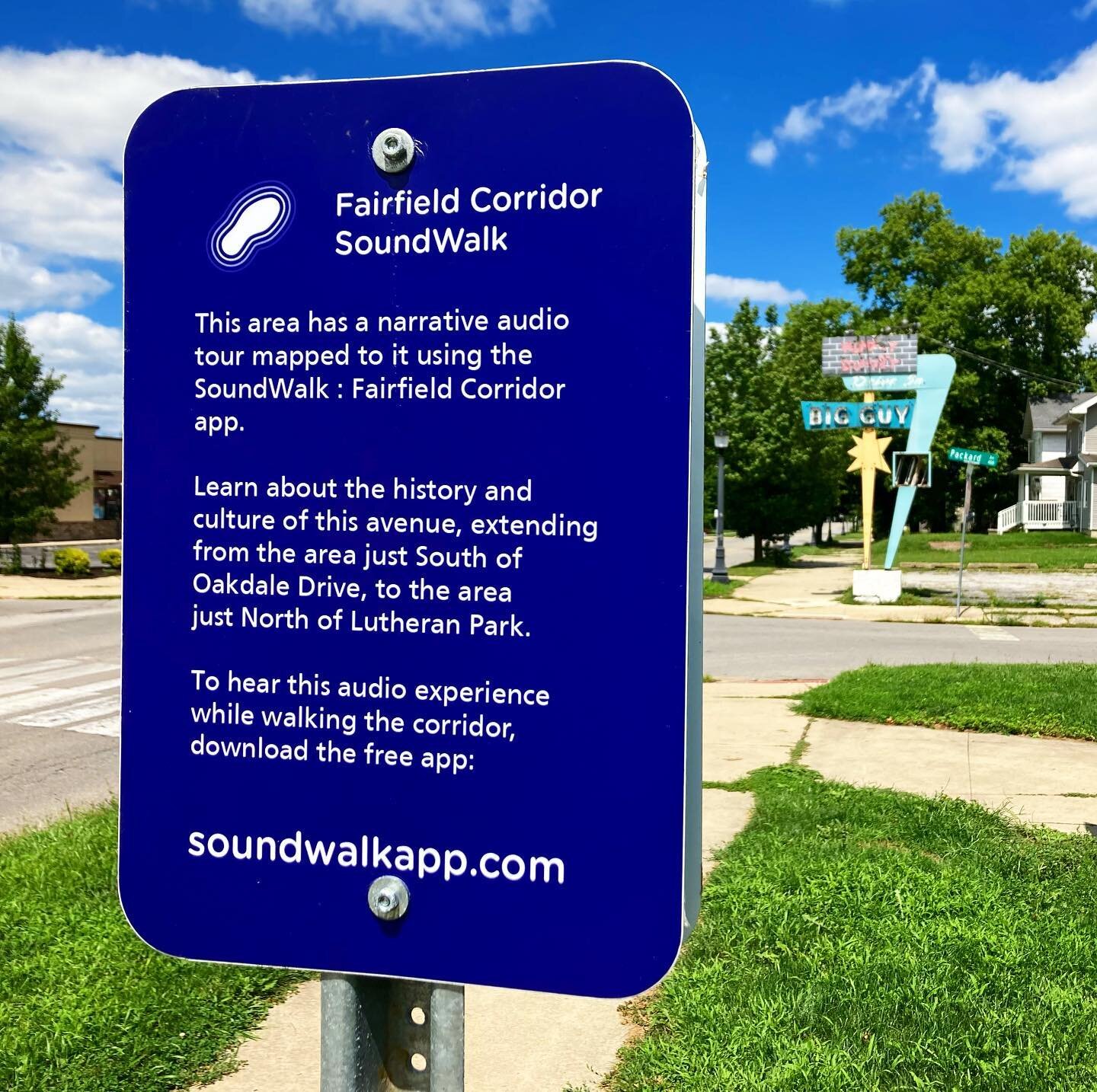 The @fortwayneparks department has graciously added a sign pointing visitors the area&rsquo;s SoundWalk at the sidewalk of Packard Park!

Go take a walk with the app or download it for free to experience from wherever you&rsquo;d like!
#dtfw #fortway