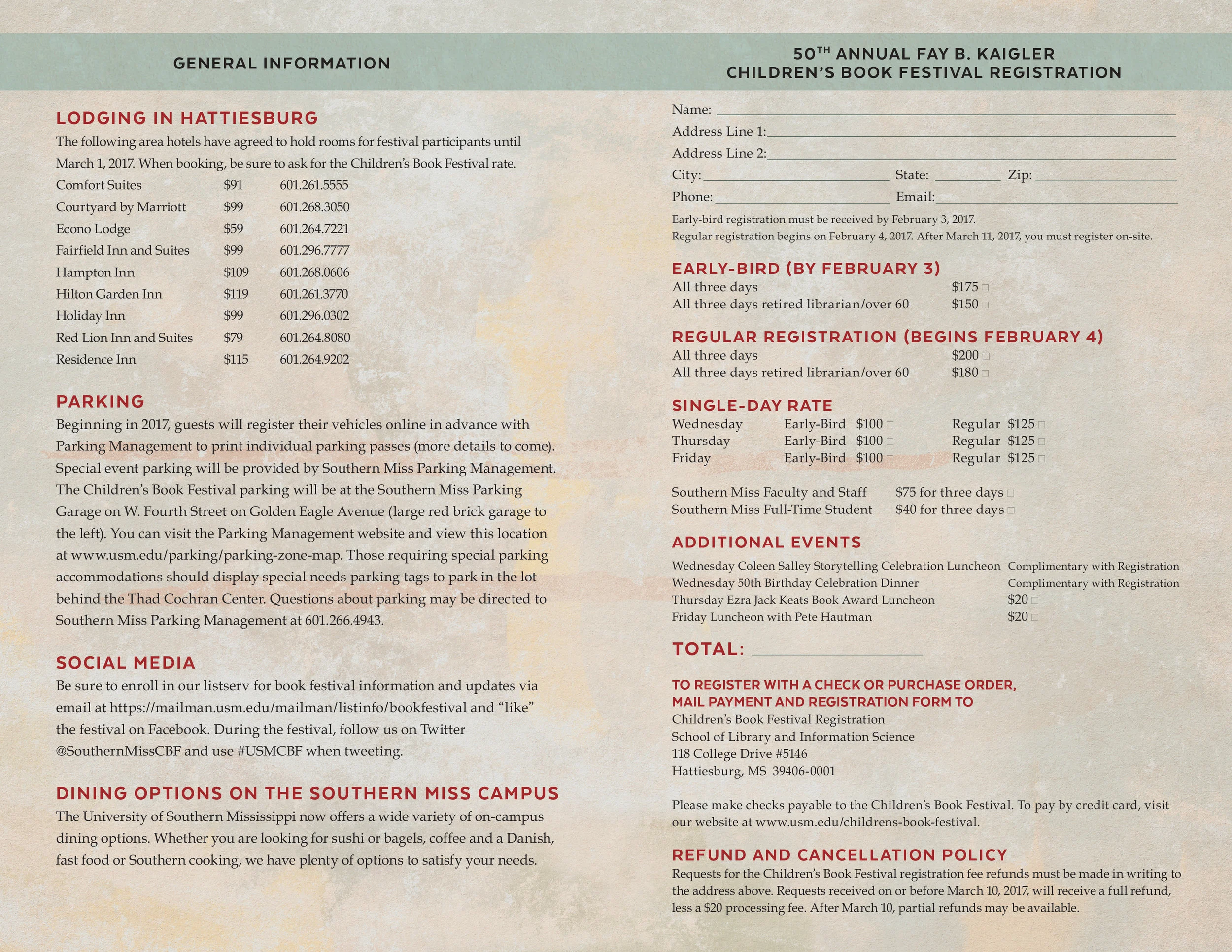 Children's Book Festival Mailer Booklet (interior)