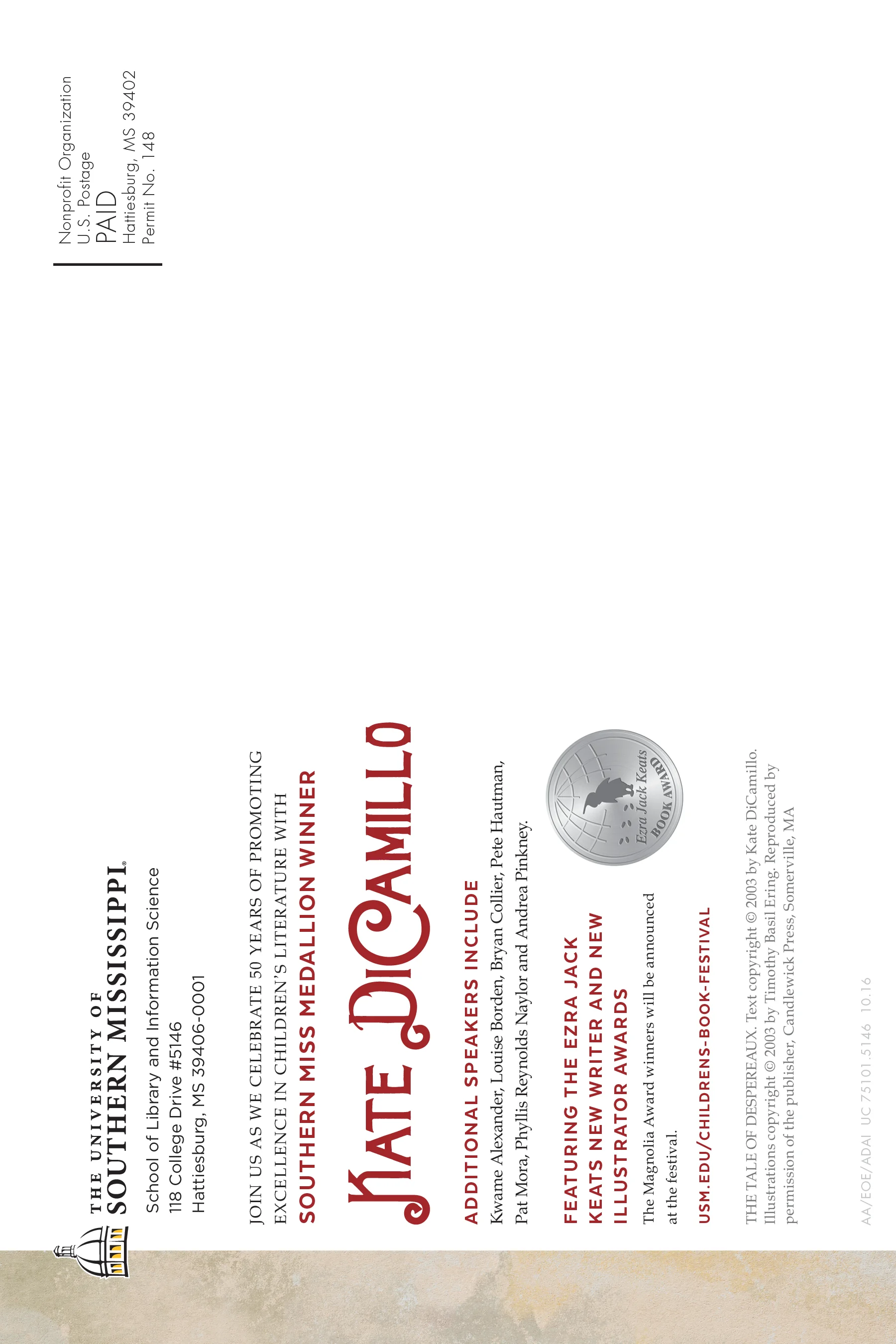 Save the Date Postcard (back)