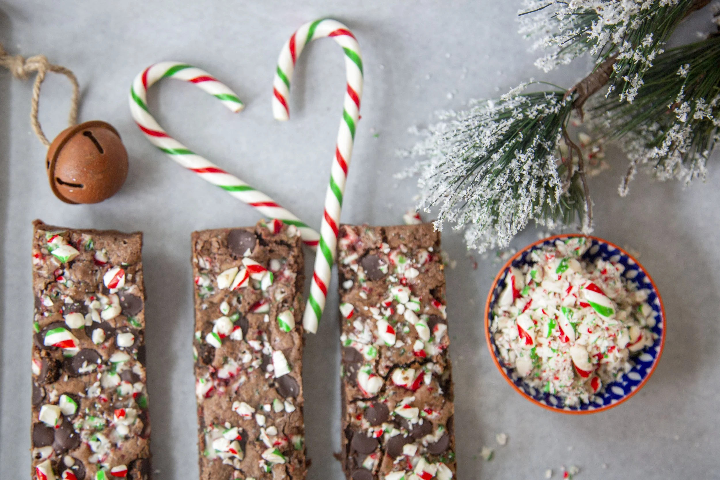 Candy Cane Brownies