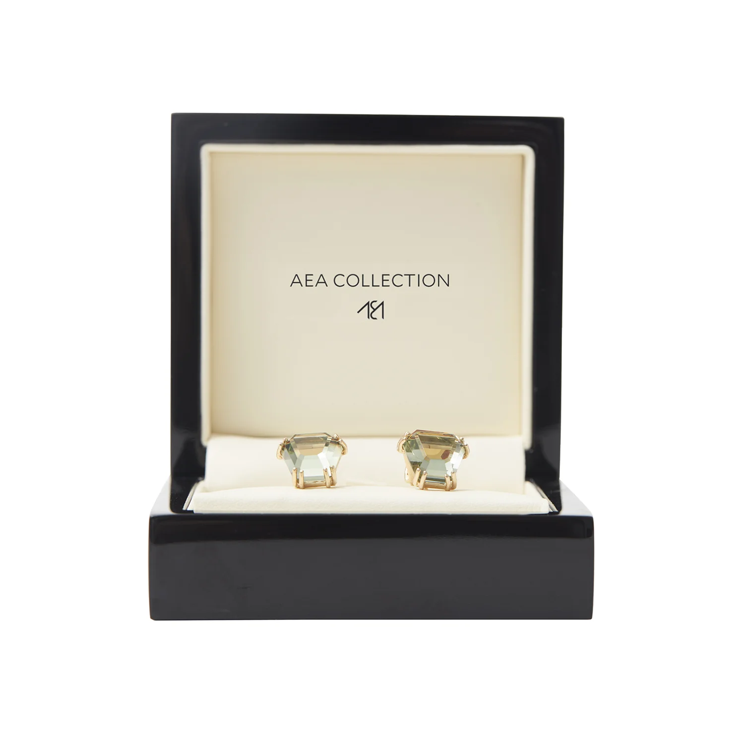 Dyad earrings in jewelry box