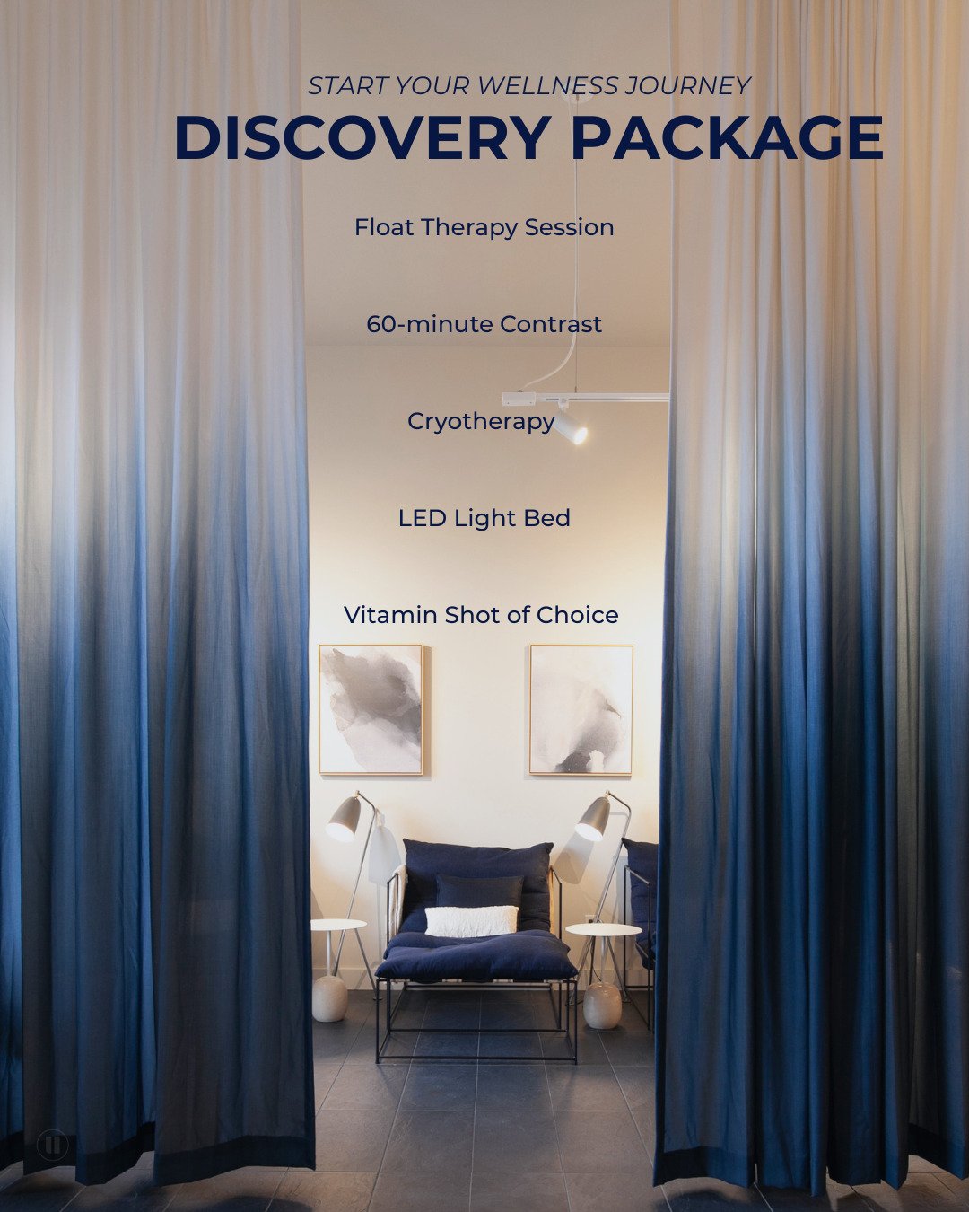 Discover all the amazing benefits of Pause! Our Discovery Package is the perfect way to experience a variety of our most popular services at a premium rate.

It&rsquo;s everything you need to reset, recharge, and feel your best&mdash; all in one pack