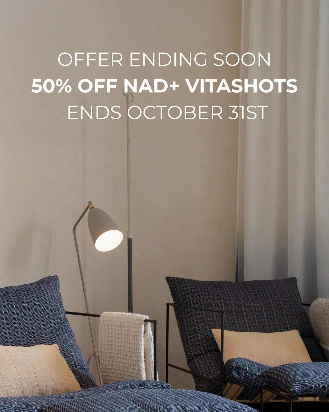 Fuel your cells with NAD+ &amp; Vitashots! 

Enjoy 50% OFF through October 31st.

More energy, better recovery, and total body reset.