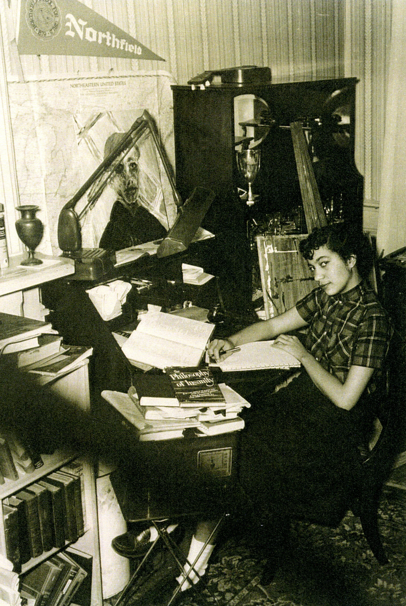 1951-1952. Scan from reproduced photo (no original at Schlesinger Library, Radcliffe Institute )