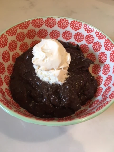 Avocado CCC (Choc Cherry Chia) Pudding