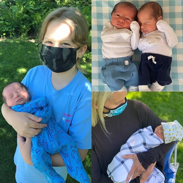 Great things can happen in 2020: We love you with all our hearts, Sam &amp; Charlie. You are two lucky little boys.  How did my baby sister have 2 precious babies?! @kapatunia ❤️ &amp; Jim G. #cousinlove #auntielove #twins couldn&rsquo;t resist the ?