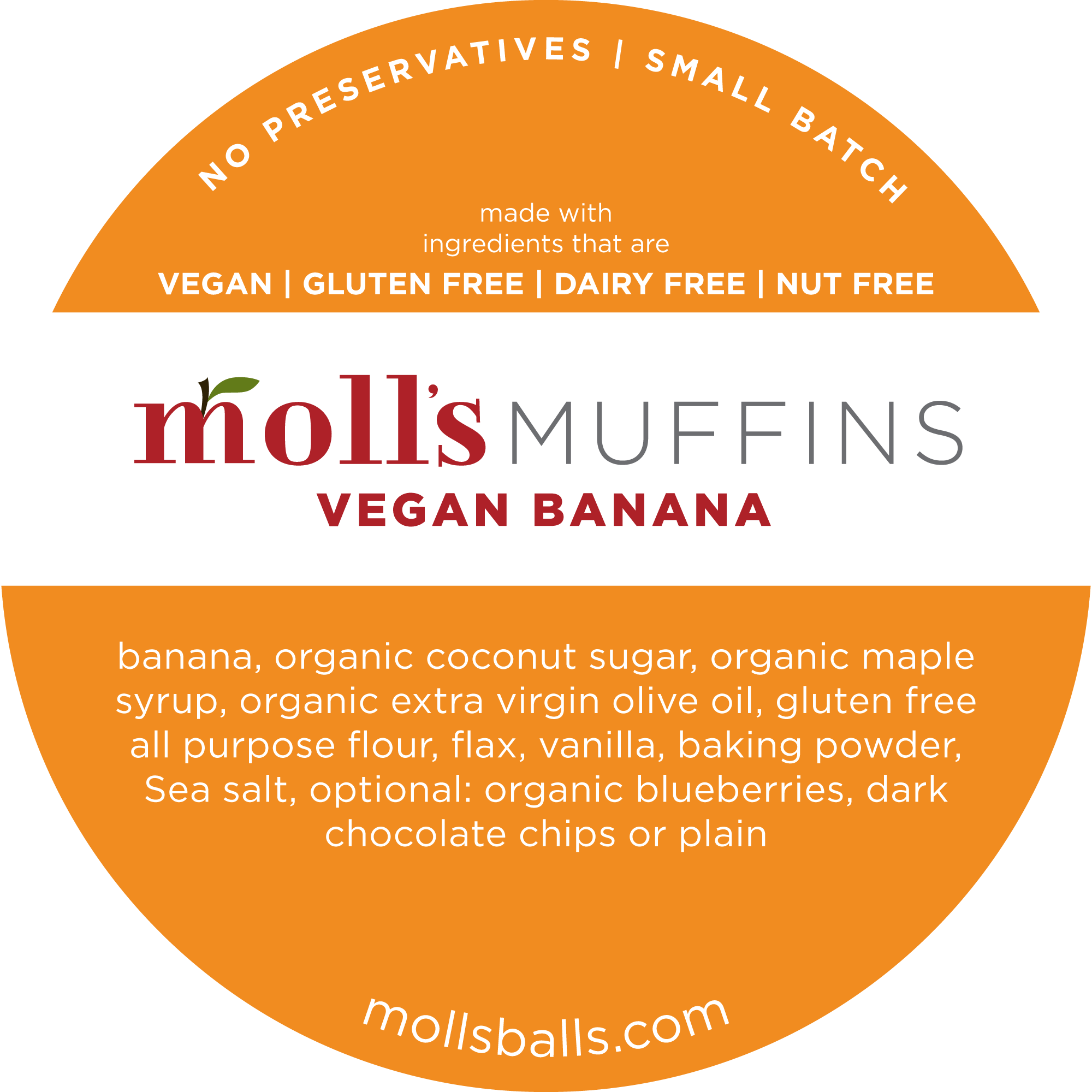 Moll's Muffins — Vegan Banana