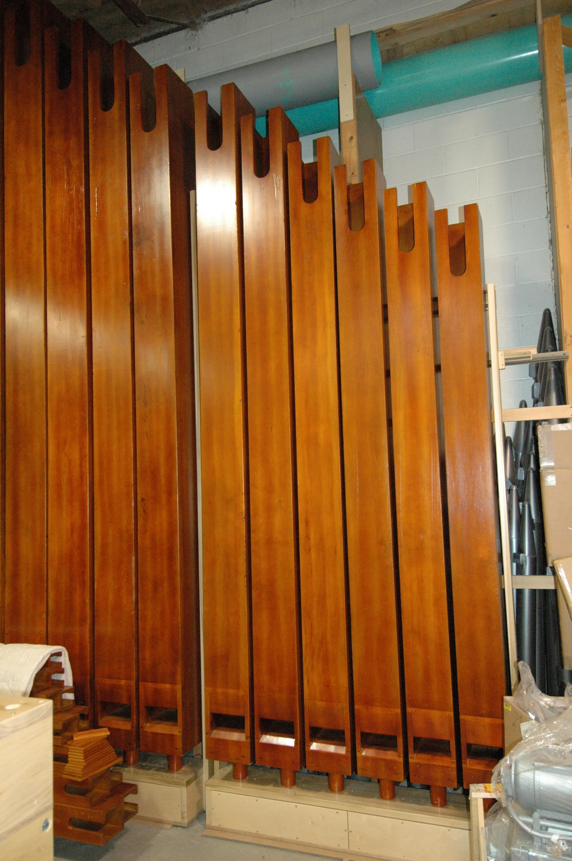Open Wood organ pipes