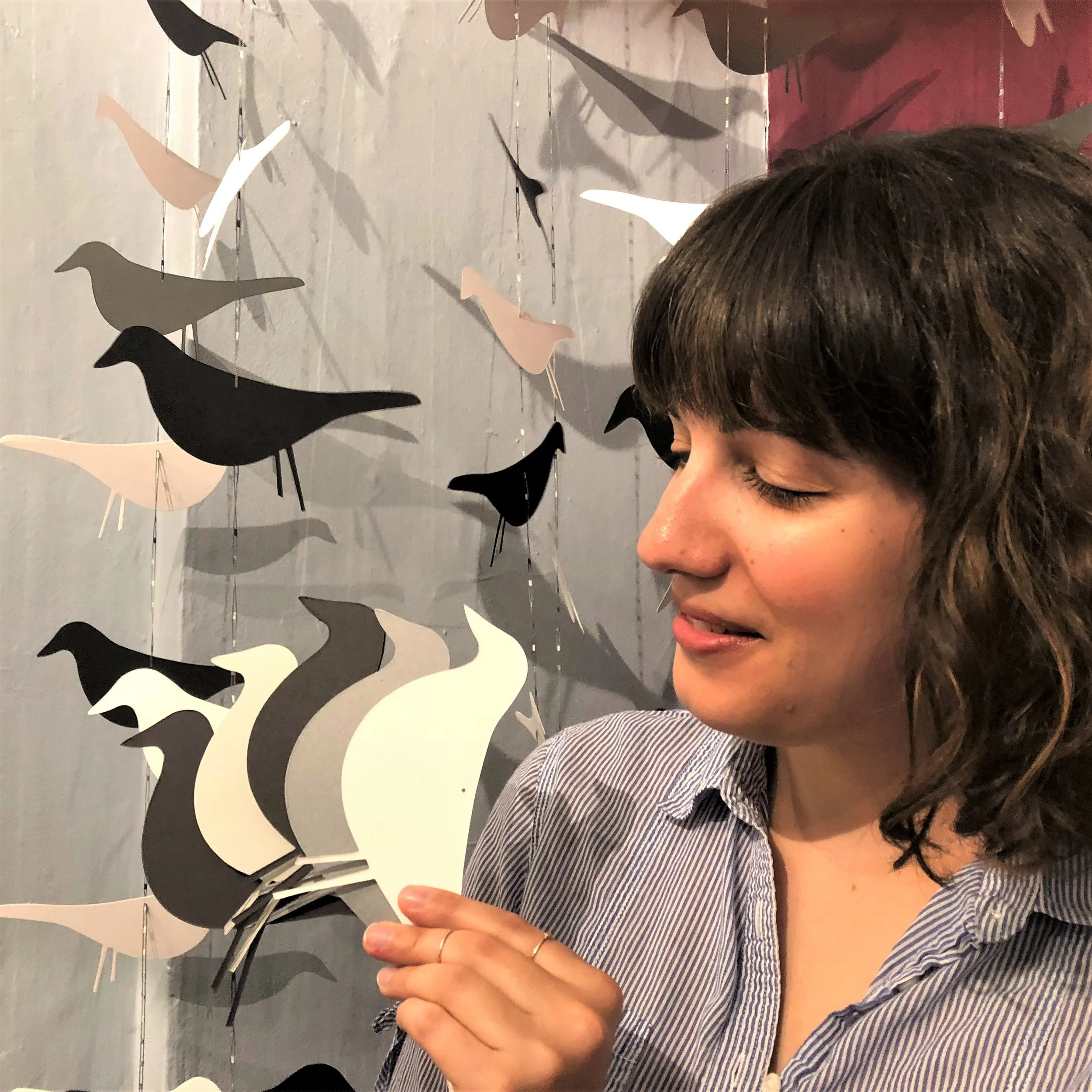 Eames House Bird Silhouettes on a String