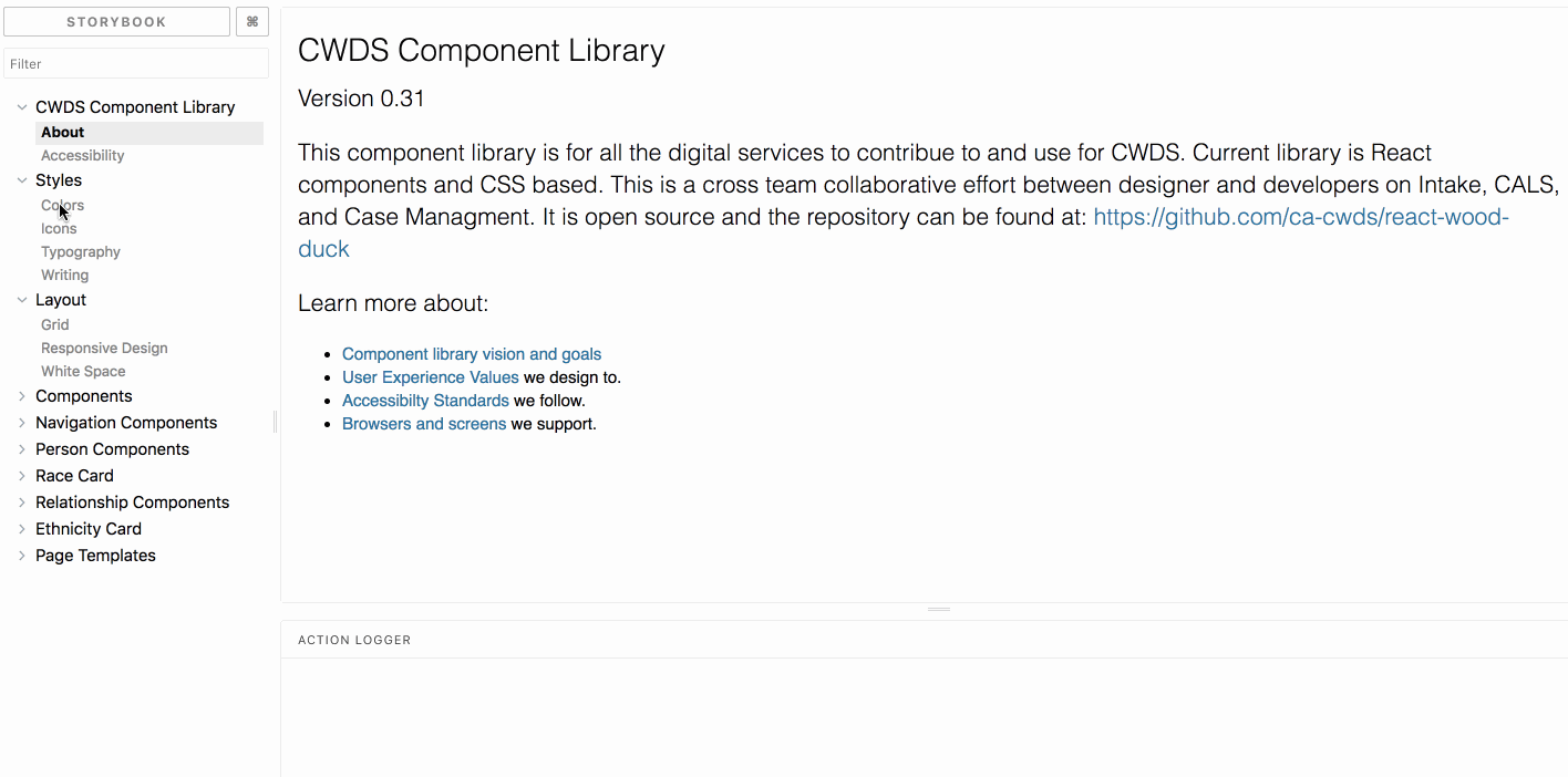 CWDS Component Library