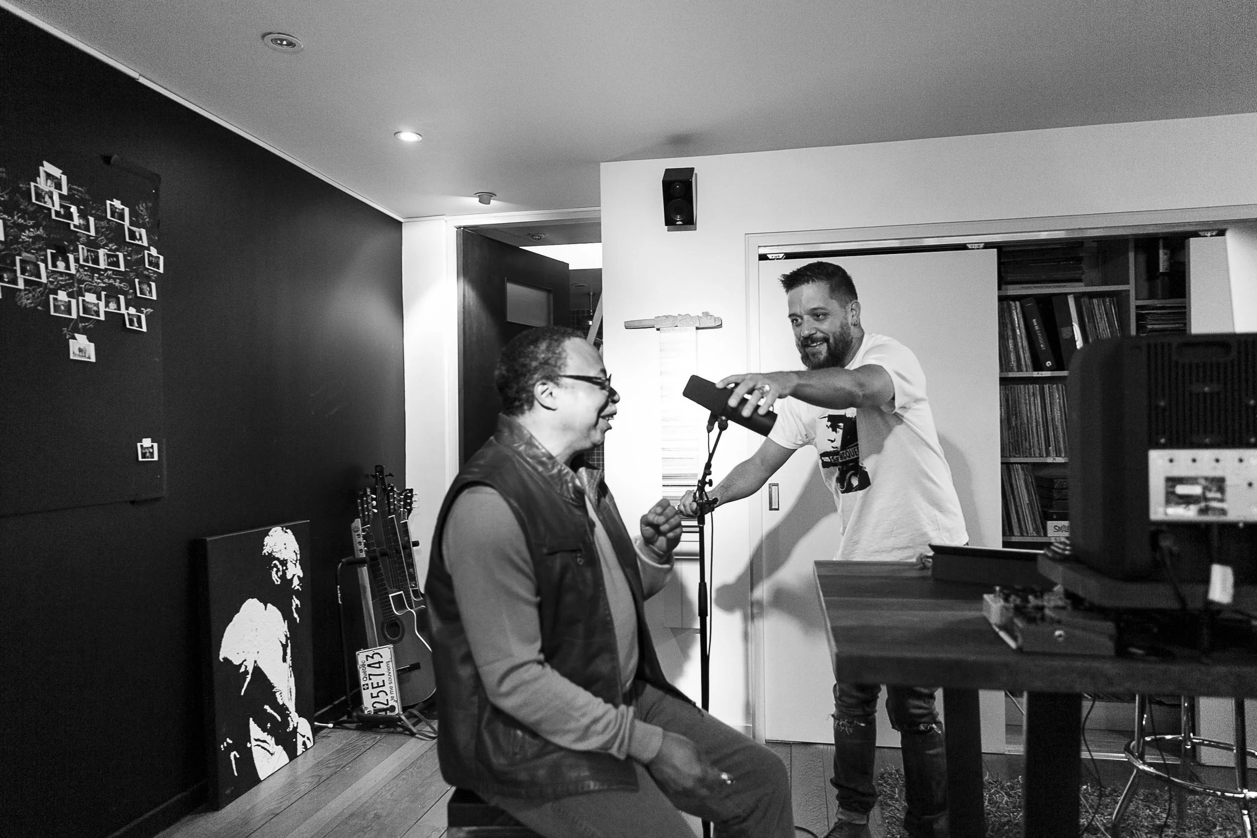 With broadcaster George Strombolopoulos, 2017.
