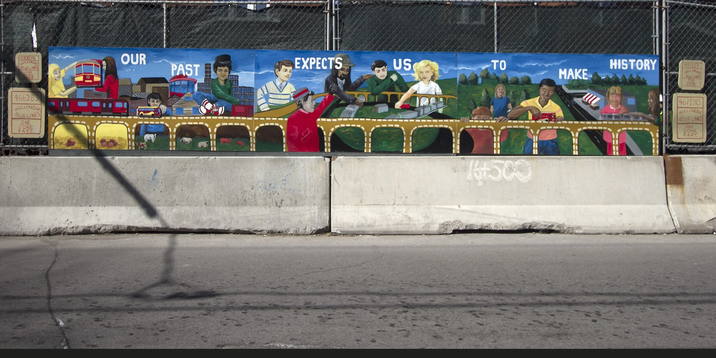 George’s slogan, pictorialized.