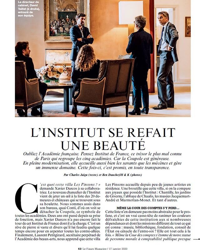 Figaro magazine today#institutdefrance #bendauchez #handk_official