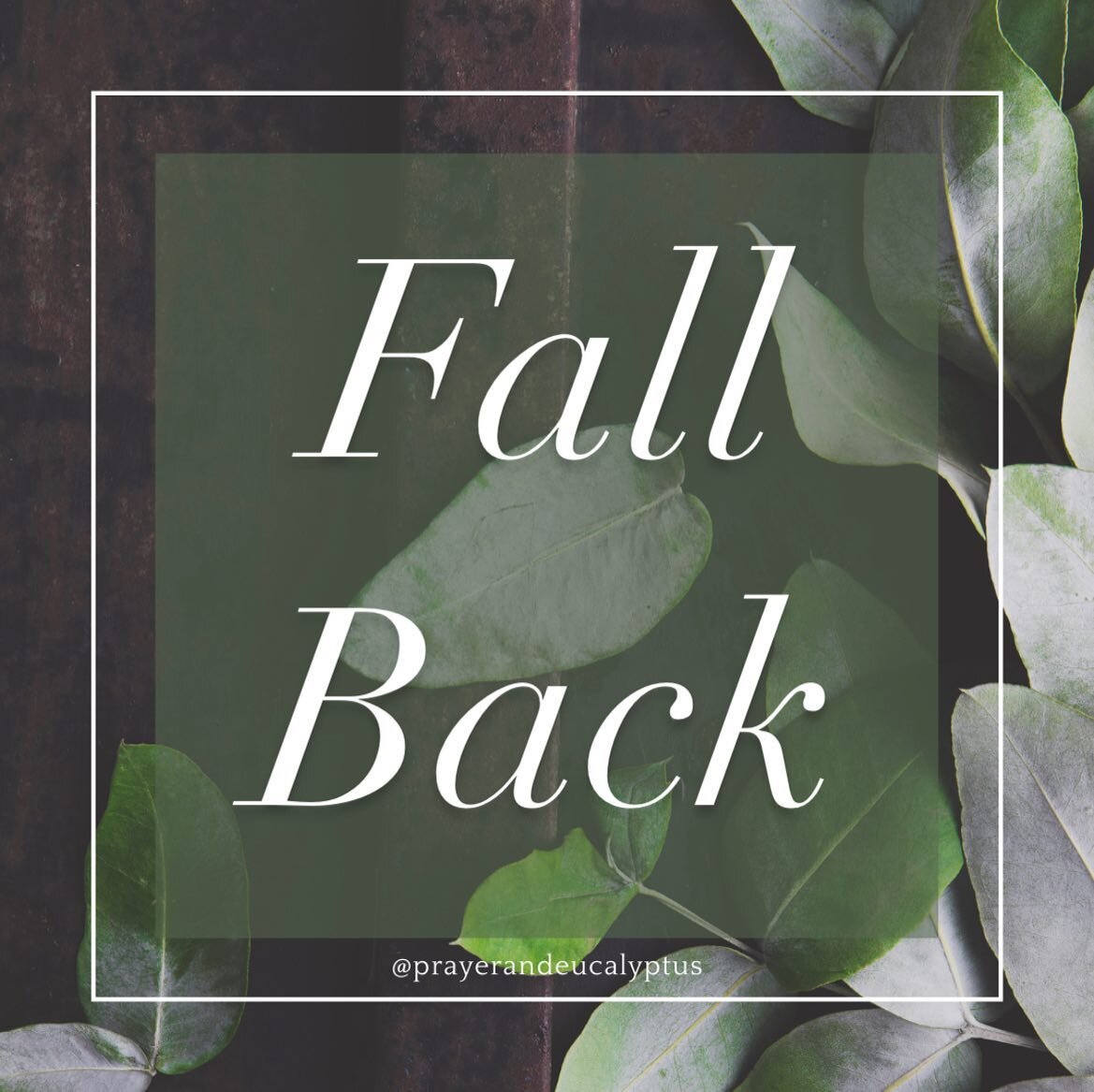Today as I went to reset all my clocks back an hour, I heard God simply say&hellip; Ralonda &ldquo;fall back&rdquo; &amp; watch me work. It blessed me so I&rsquo;m sharing with you. Whatever your situation #fallback &amp; #watchGodwork #sweetsleep

&