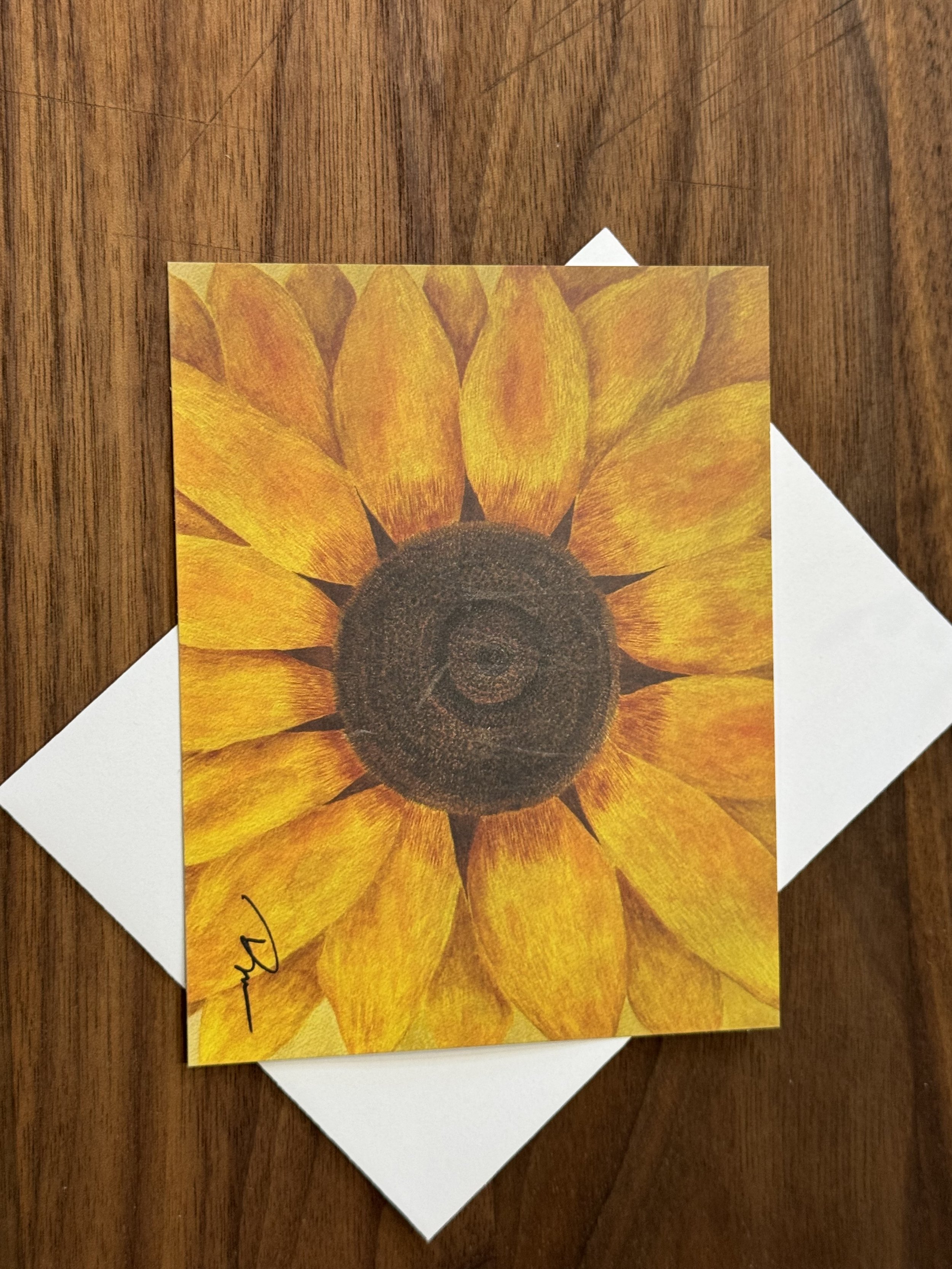 Zinnia Watercolor Note Cards