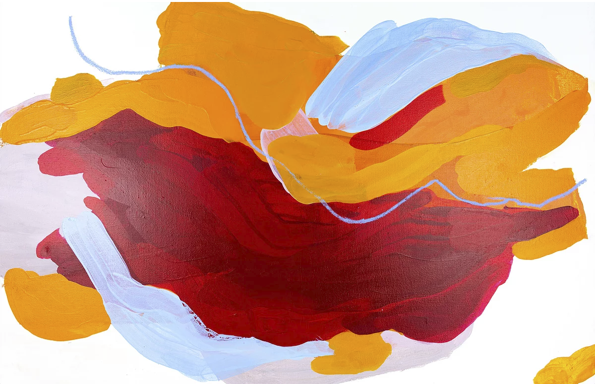 Streams, 24 x 36 in, mixed media on canvas