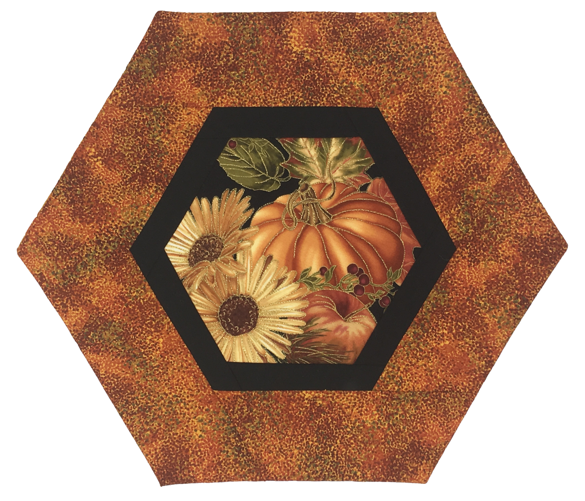 Fall hexagon mat