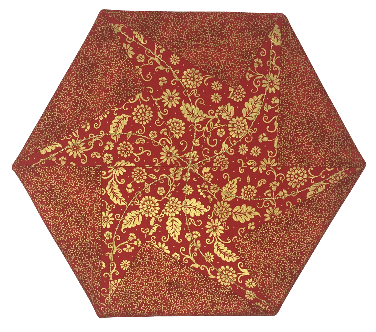 Christmas Star Hexagon Mat