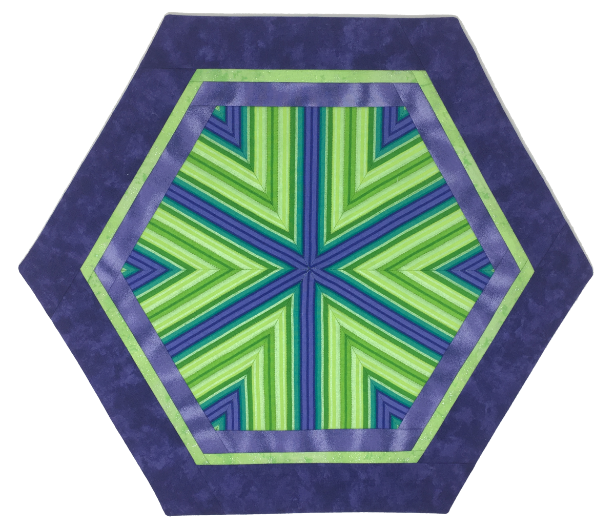 Striped Hexagon Table Mat