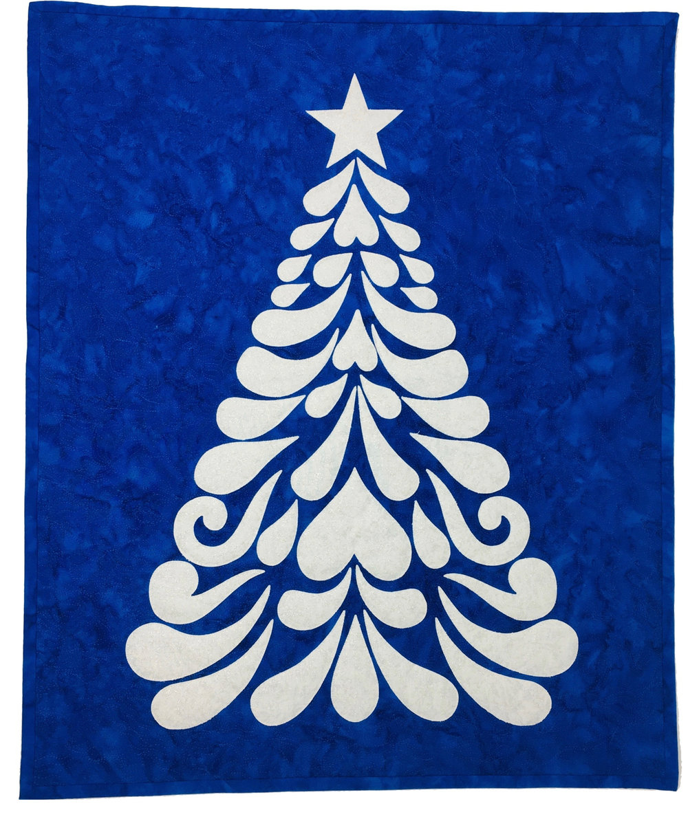 Navy Blue Feather Tree