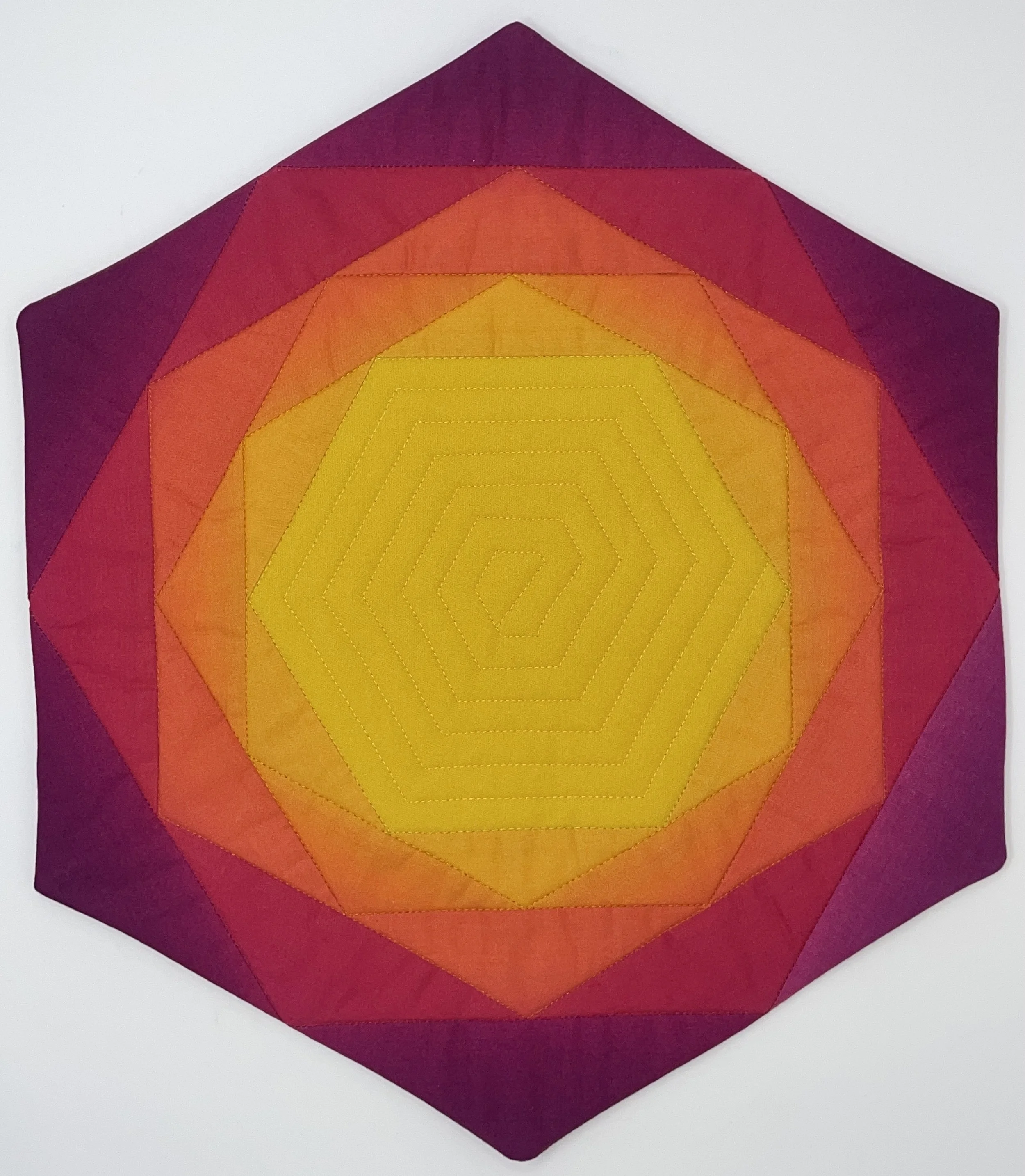 Ombre Hexagon Table Topper
