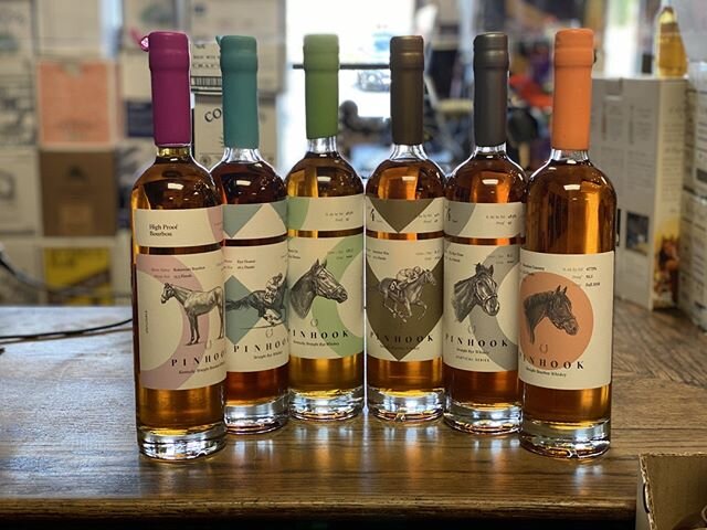 And we&rsquo;re off! 🐎 @pinhook_bourbon is straight up greatness. Through a combination of careful barrel selection, blending in small batches, and meticulous proofing, each lot has a personality as unique as the thoroughbred on its label and each r