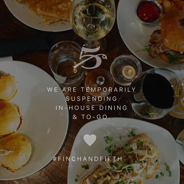 Due to a staff member potentially being exposed to COVID-19, we have decided to temporarily suspend in-house dining &amp; to-go. The health &amp; safety of our staff &amp; customers is of our utmost concern. Please know that we will update you as soo