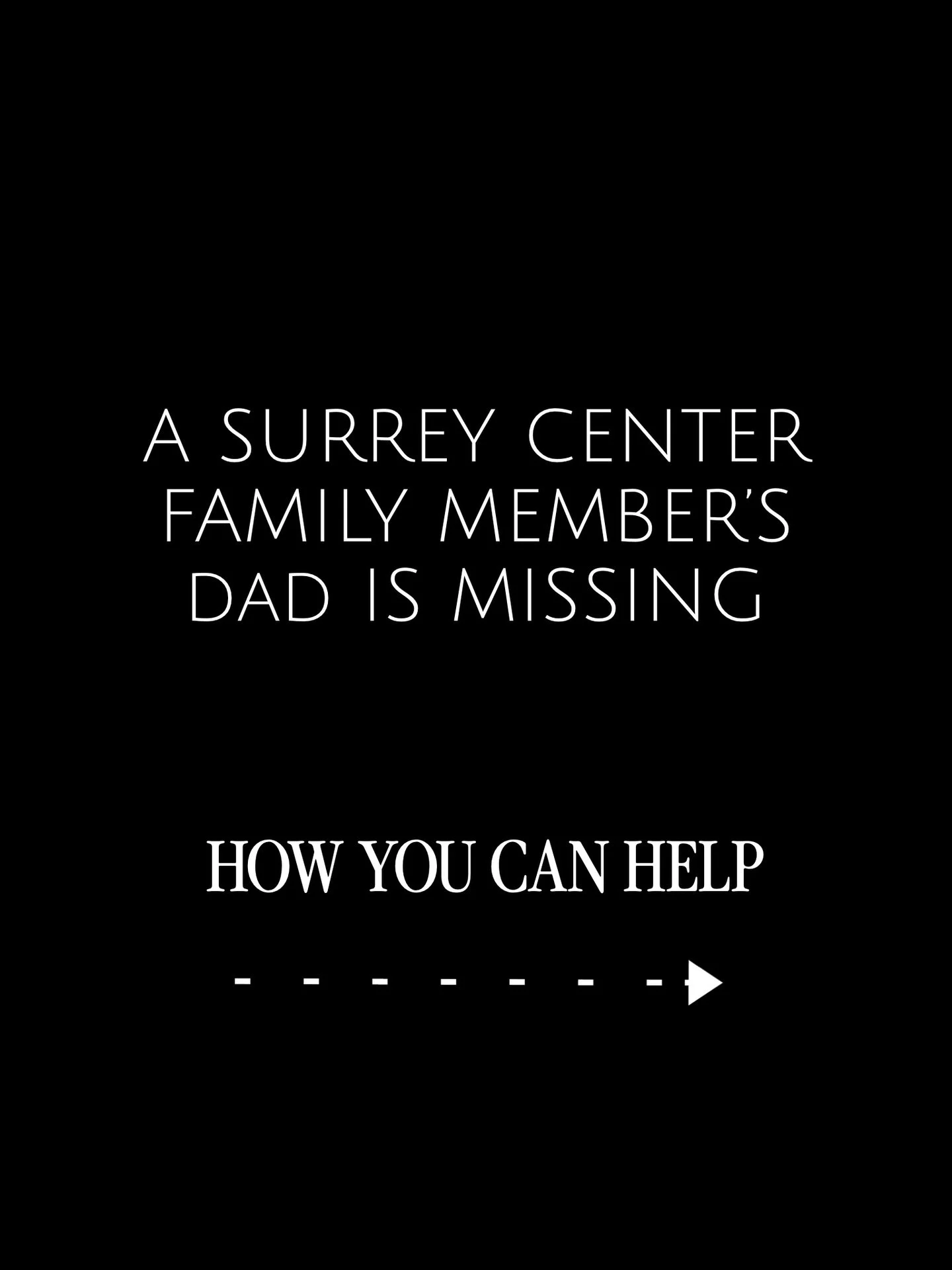 🚨 MISSING! PLEASE SHARE 🚨 

A Surrey Center family member&rsquo;s dad is missing. Help bring him home 🙏🏽 
📱 Please share this post 
📞 Contact the Richmond County Sheriff&rsquo;s Office at 706-821-1080 or 706-821-1020 if you have seen him or hav