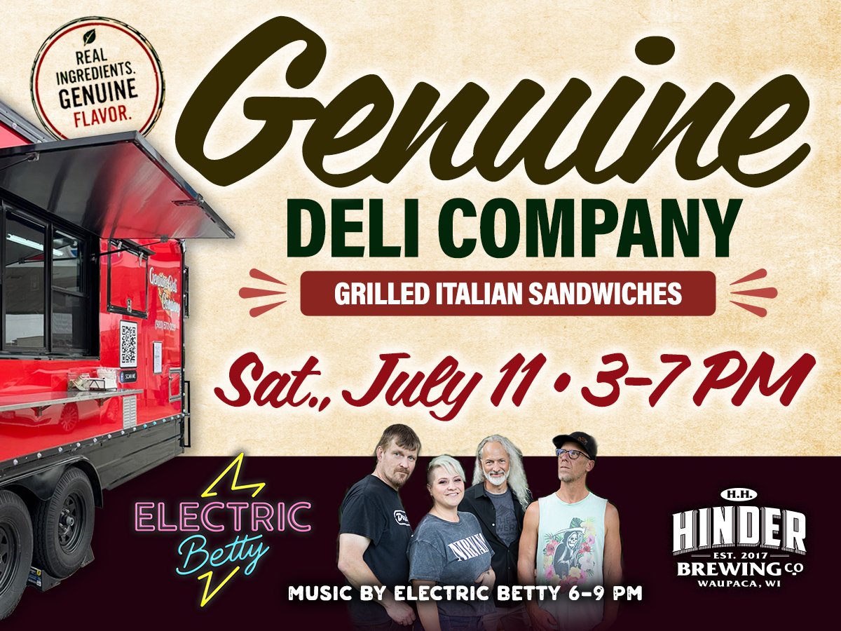 Genuine Deli Company - Food Truck at H.H. HINDER Brewing Co.