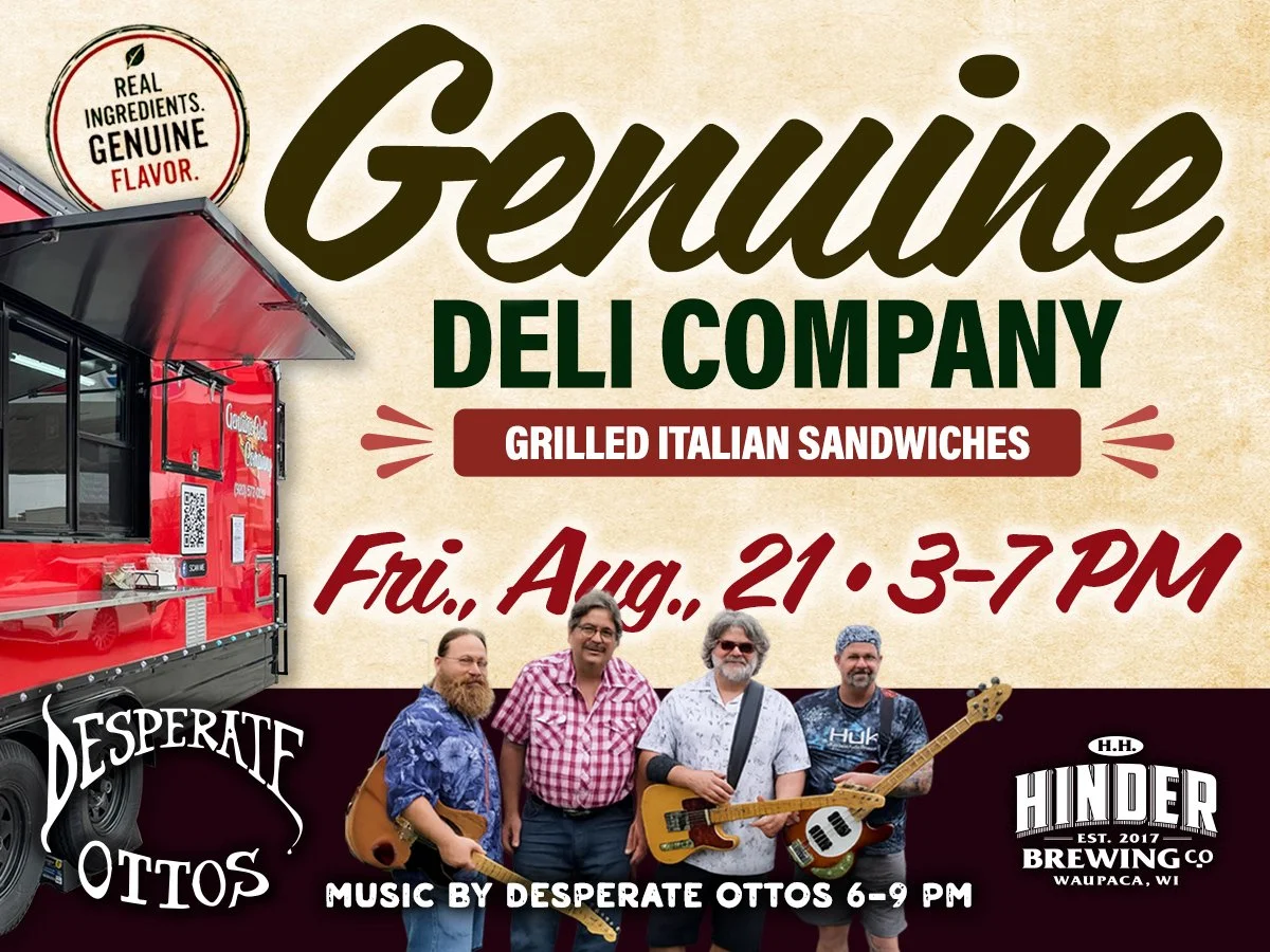 Genuine Deli Company - Food Truck at H.H. HINDER Brewing Co.