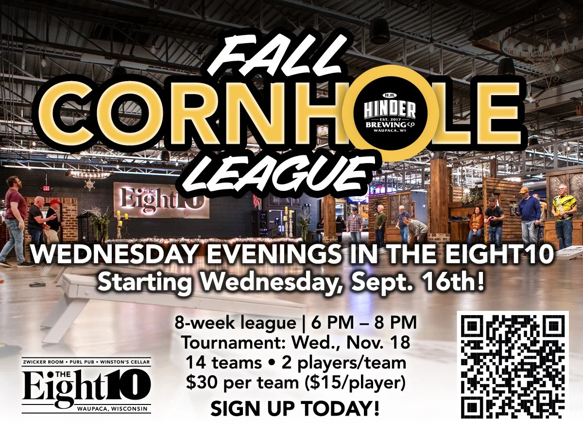 Fall Cornhole League - Wednesday Evenings in The Eight10