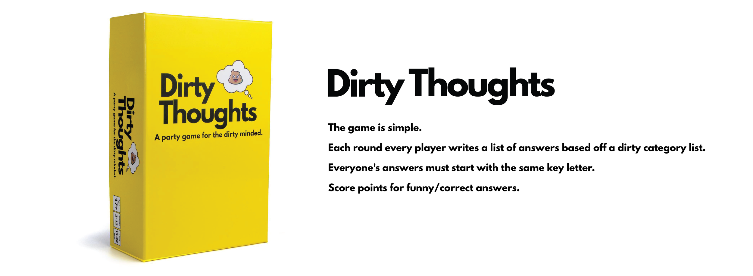 Dirty Thoughts Party Game — Campfire Design Studio