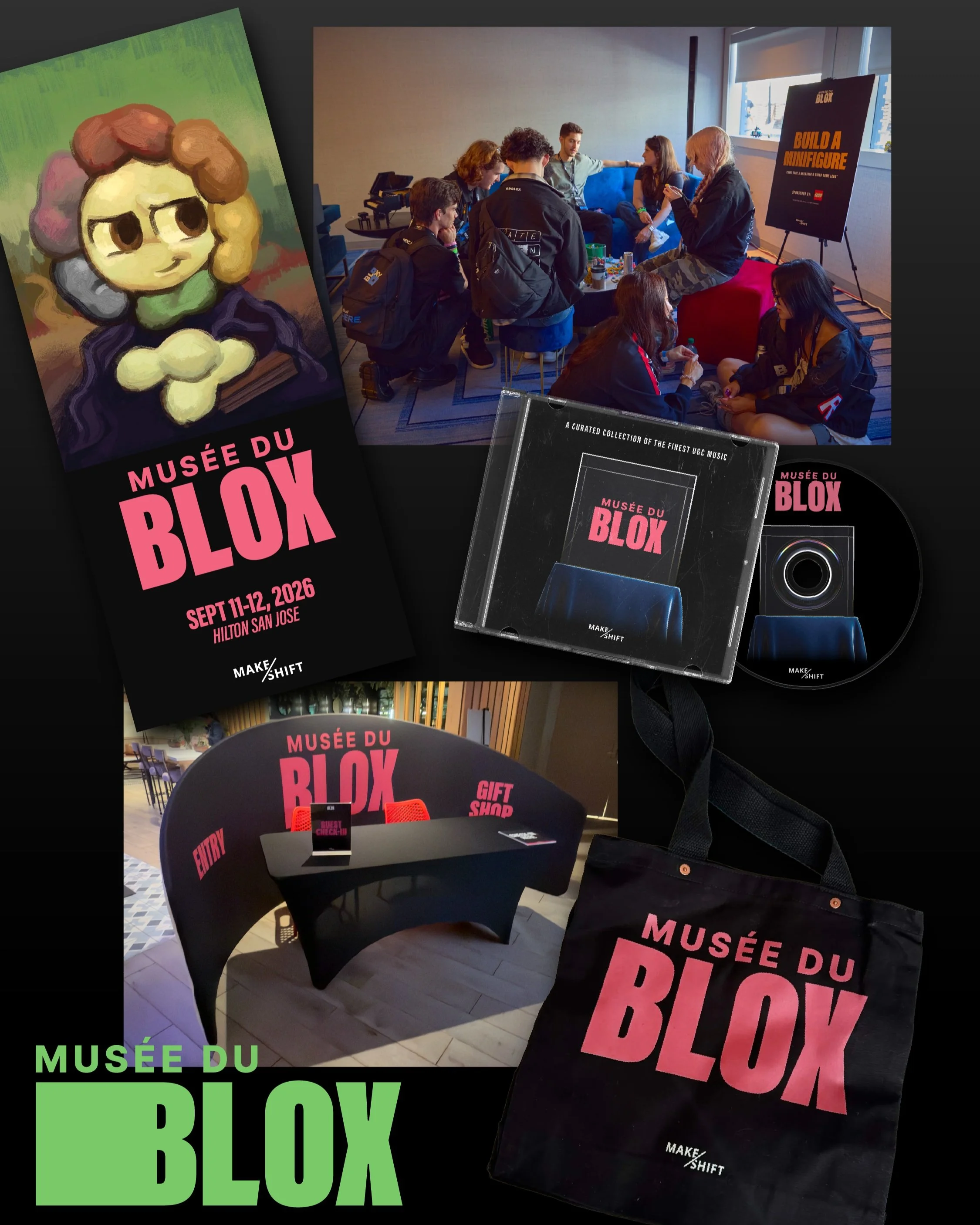 Another successful event in the books! This past weekend I had the pleasure of working on s super fun &amp; unique project. Mus&eacute;e du Blox was a Roblox inspired museum pop-up created by Makeshift during RDC just outside the San Jose Convention 
