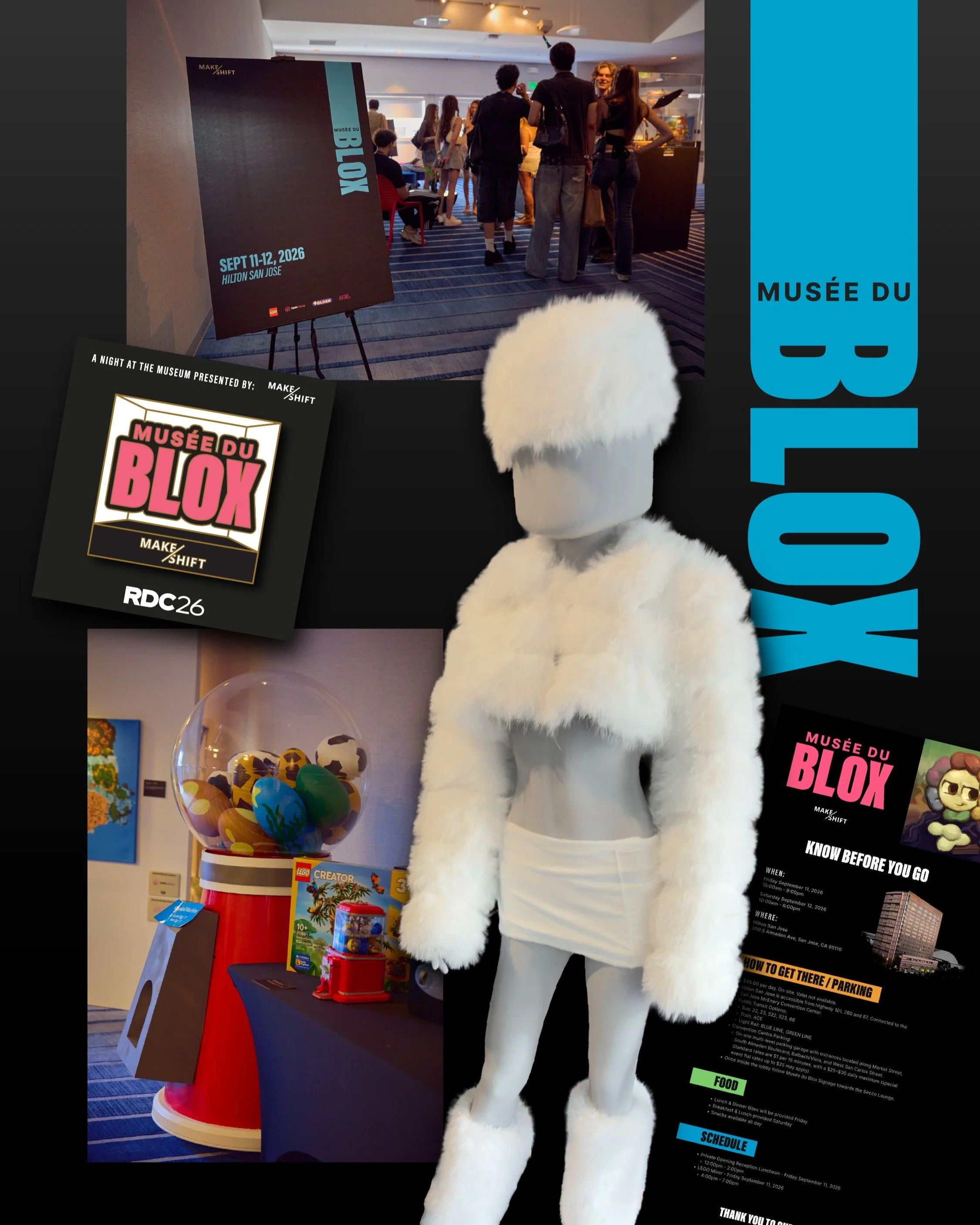 Another successful event in the books! This past weekend I had the pleasure of working on s super fun &amp; unique project. Mus&eacute;e du Blox was a Roblox inspired museum pop-up created by Makeshift during RDC just outside the San Jose Convention 