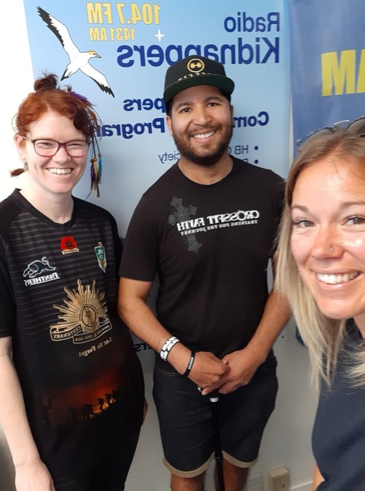 Jill, Seth and Vicki at Radio Kidnappers