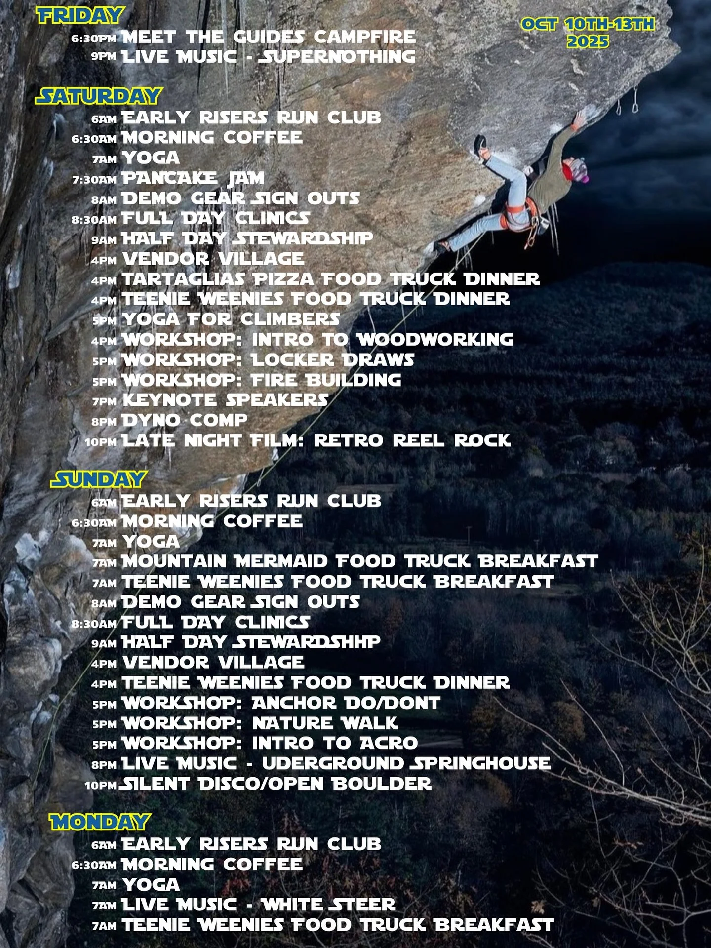 This weekend&rsquo;s festivities!