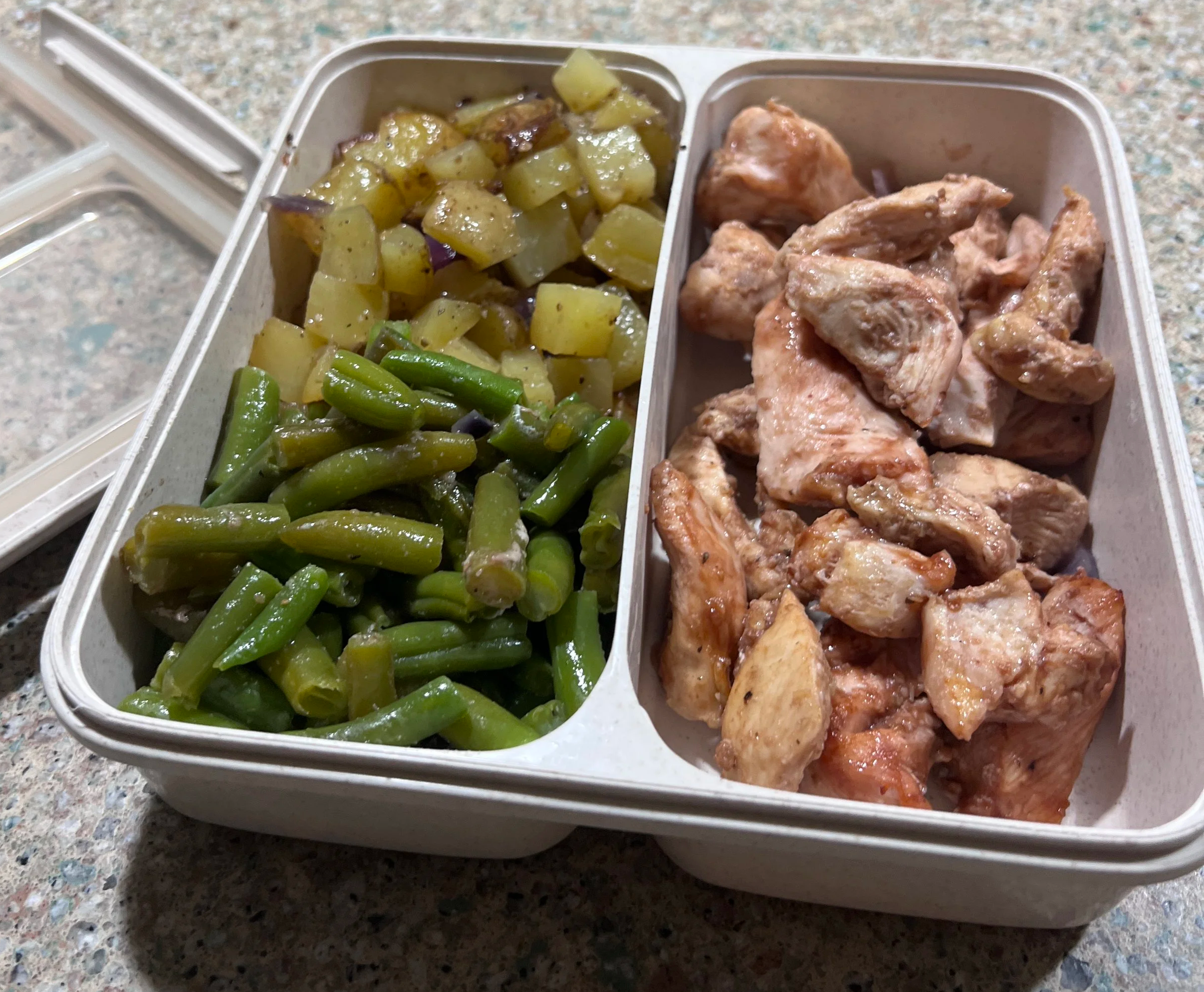 Sheet Pan Barbeque Chicken with potatoes and green beans