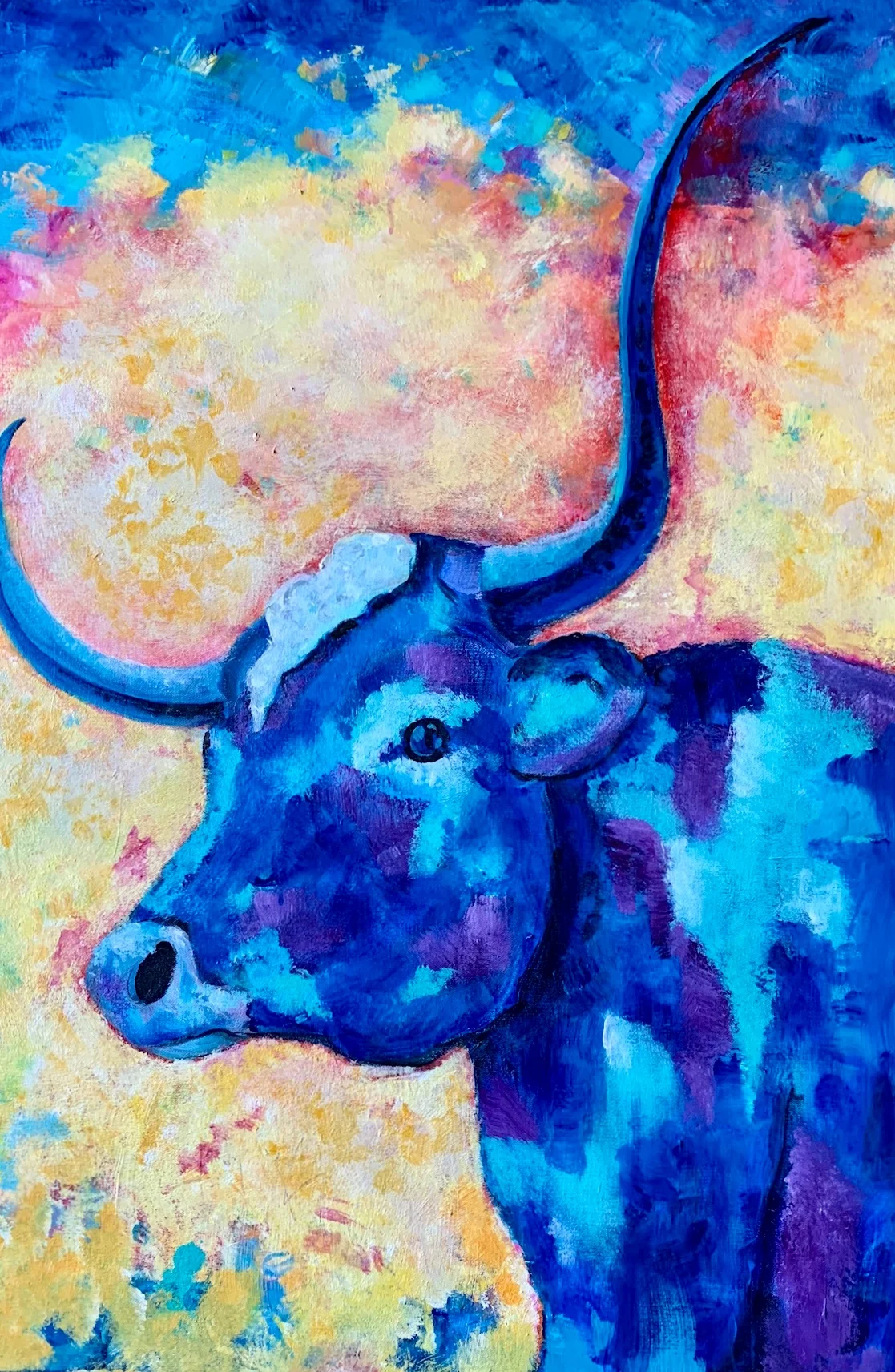  Too Blue To Cry  36x24  $750 