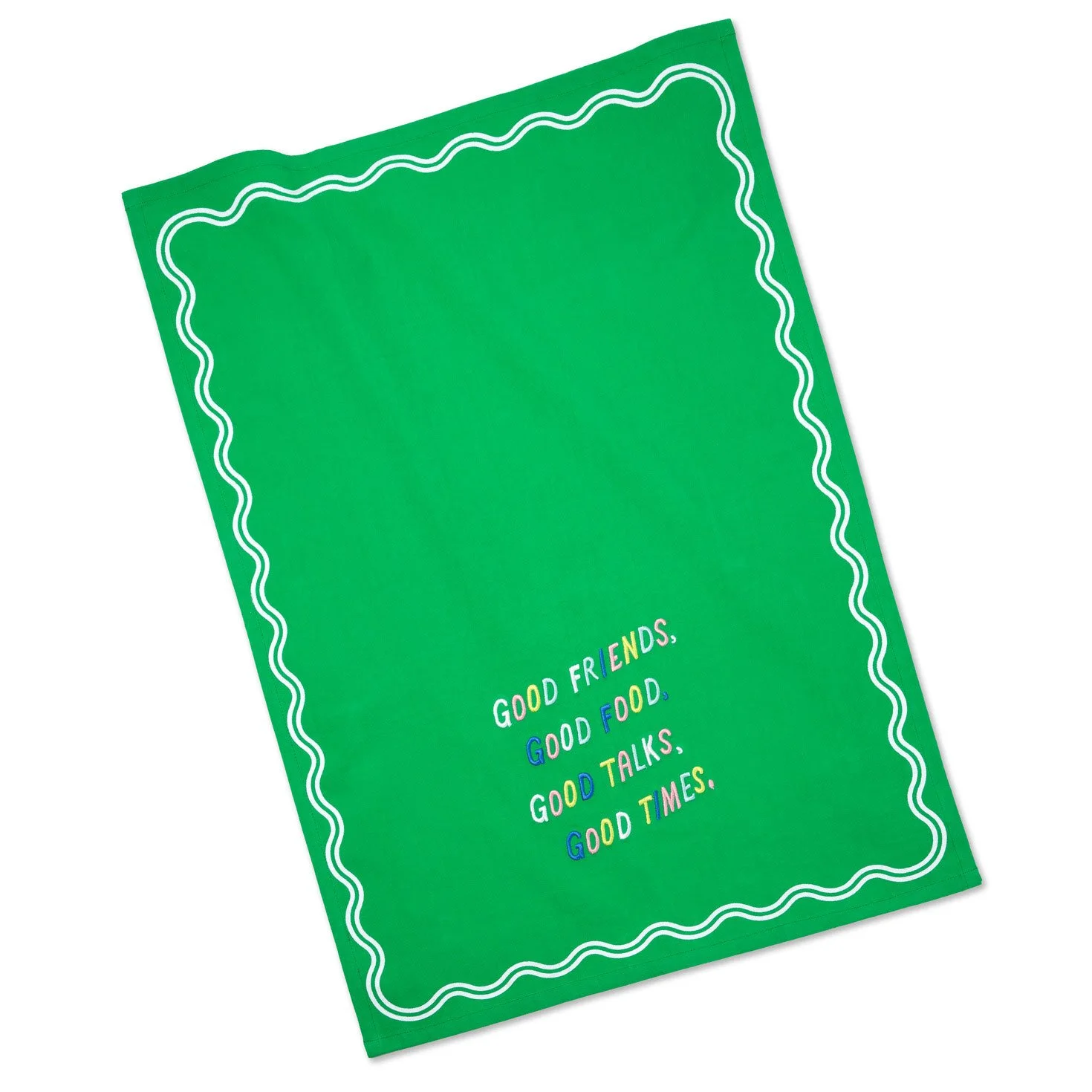 Hallmark Good Friends, Food, Talks and Times Tea Towel, 18x26