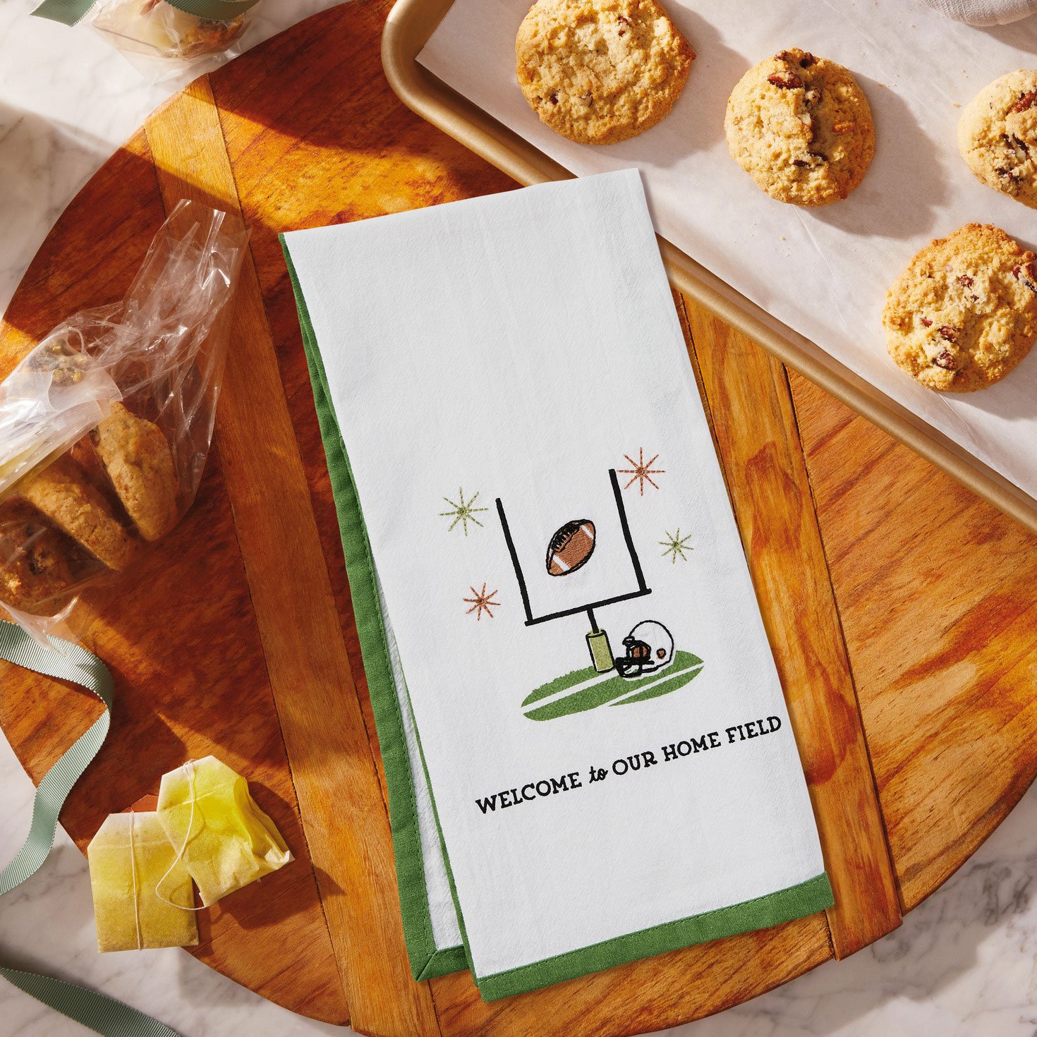 Hallmark Welcome to Our Home Field Tea Towel, 18x26