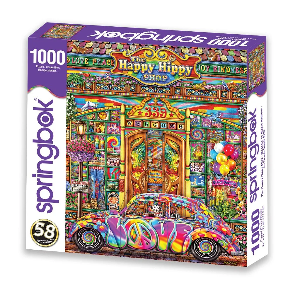 Spring Box Puzzle Book Store Springbok Puzzle Logo