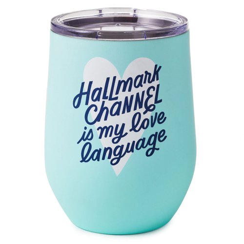 Hallmark Channel Peace & Love Glass Water Bottle With Straw, 22 oz.