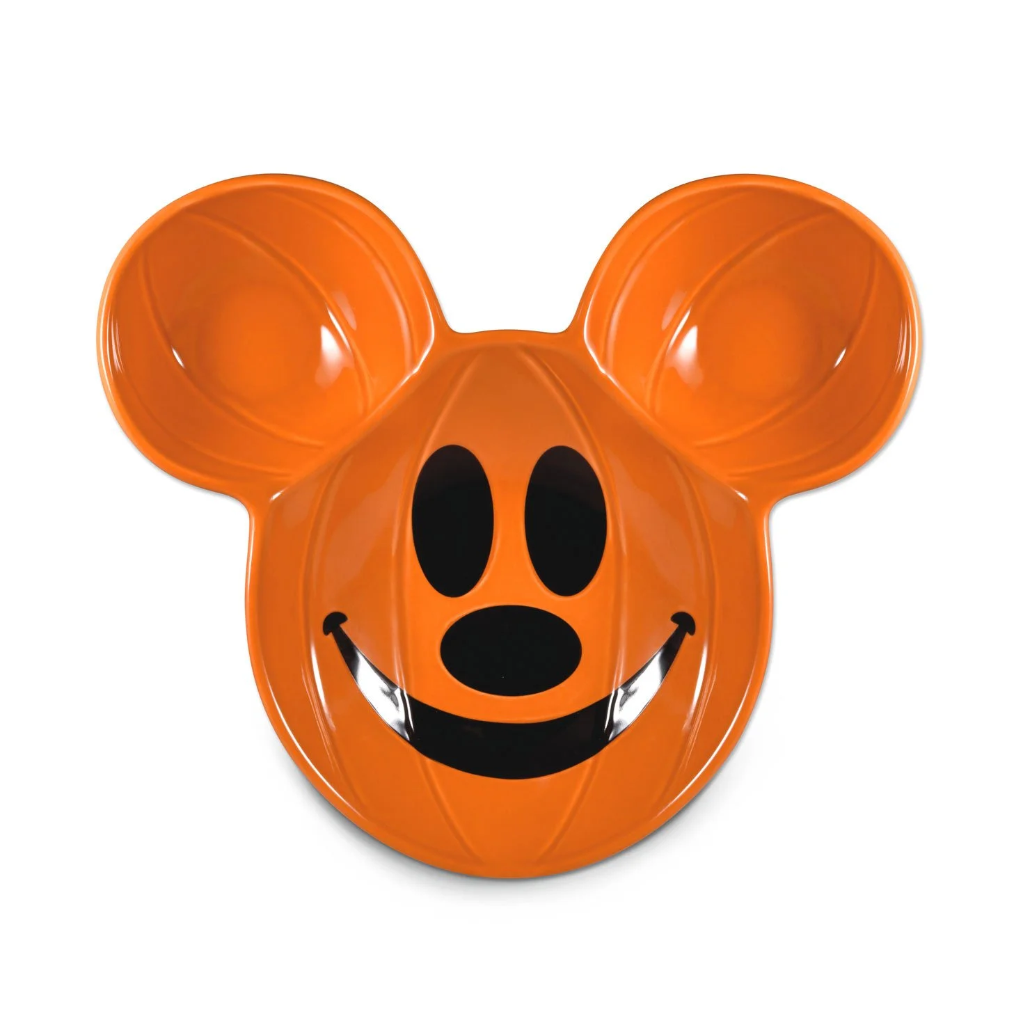Hallmark Disney Mickey Mouse Jack-o'-Lantern Chip and Dip Bowl