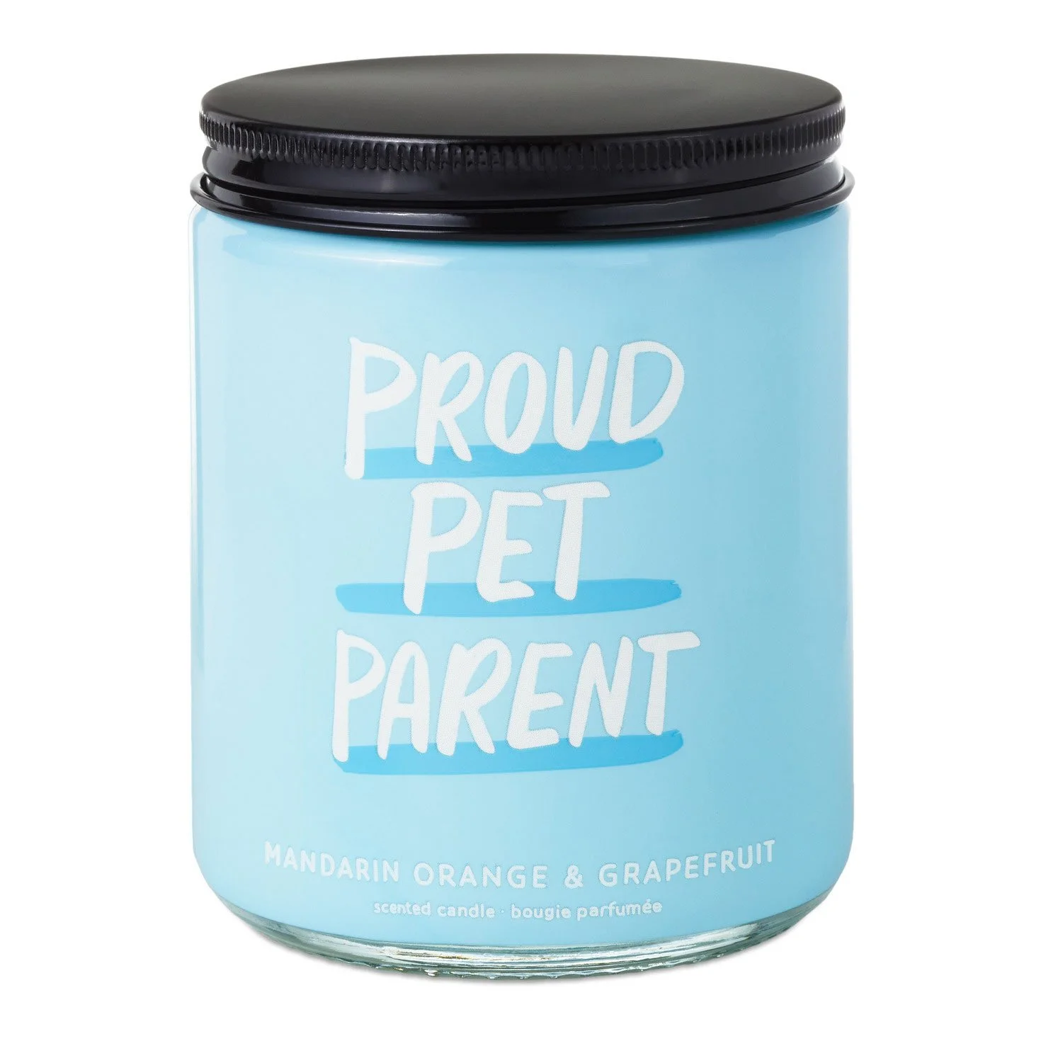 Hallmark Proud Pet Parent Mandarin Orange and Grapefruit Scented Jar Candle, 7 oz.