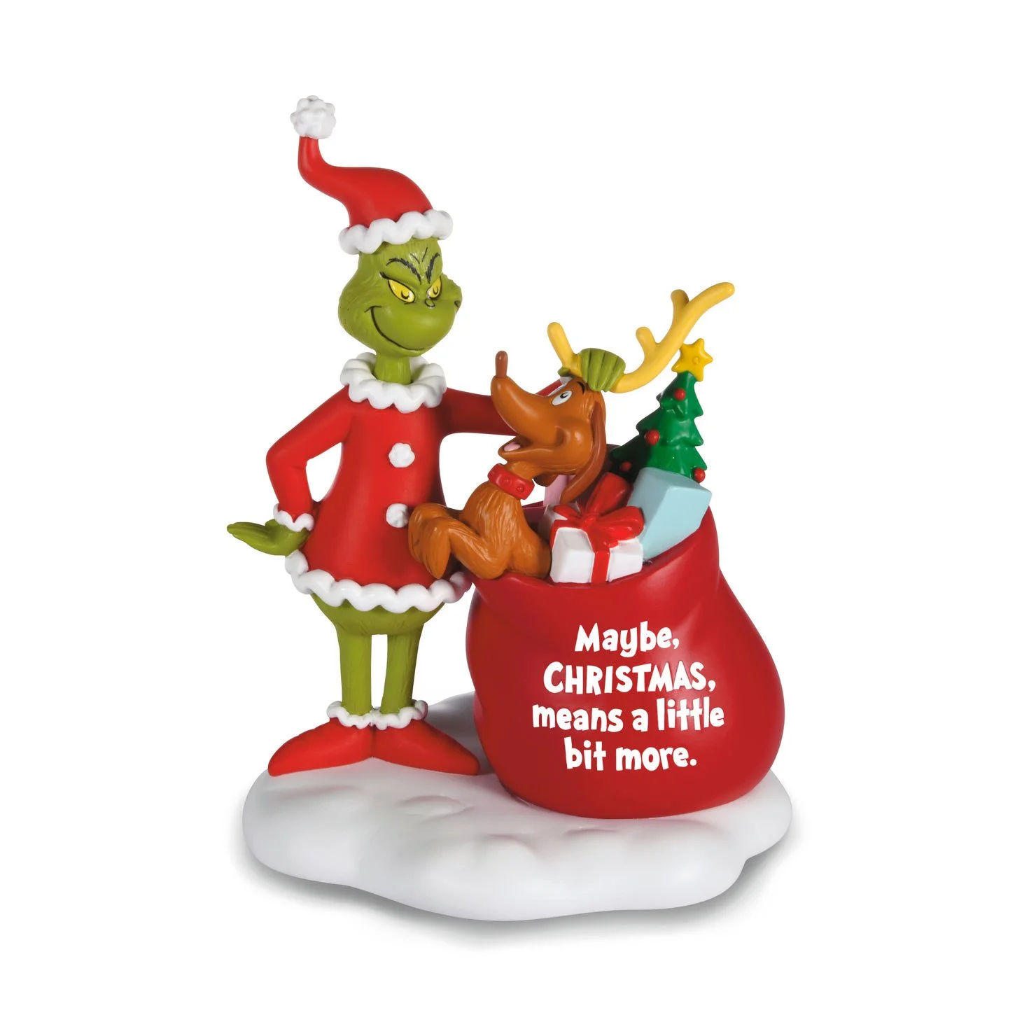 Hallmark Dr. Seuss's How the Grinch Stole Christmas! Grinch and Max Figurine, 5.5"