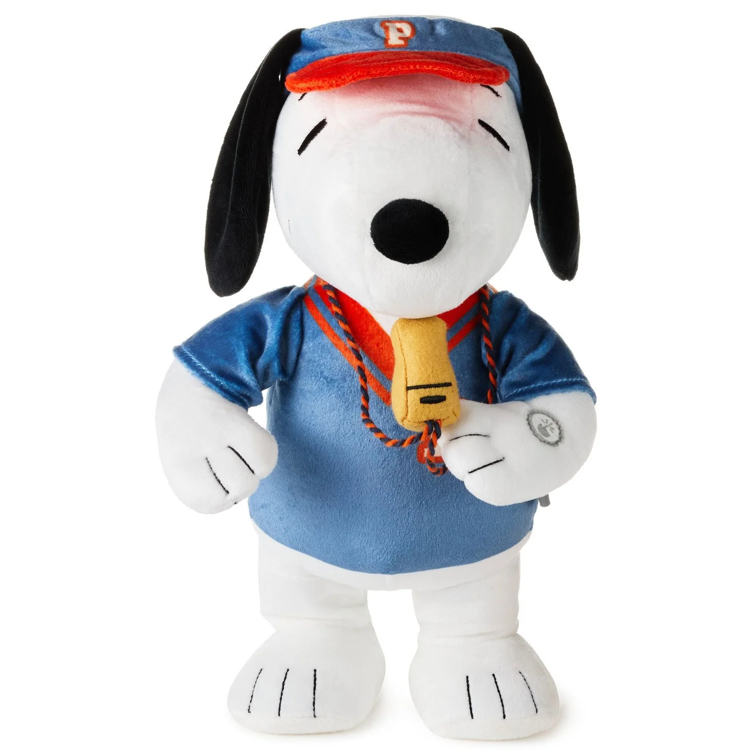 Hallmark Peanuts Varsity Coach Snoopy Plush With Sound and Motion, 12.5"